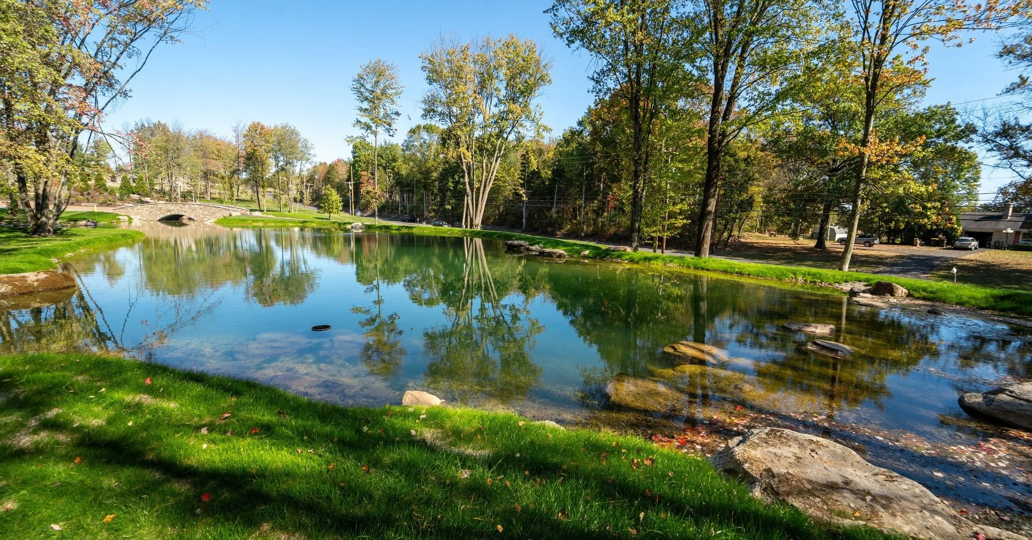 The ponds are finally full! They're looking great. Stay tuned for waterfall pictures. The pumps will be running soon!

#ponddesign #coolponds #largeponds #farmpond #designbuild #backyardconcepts #montgomerycountypa #ProjectProgress #projectprogress #