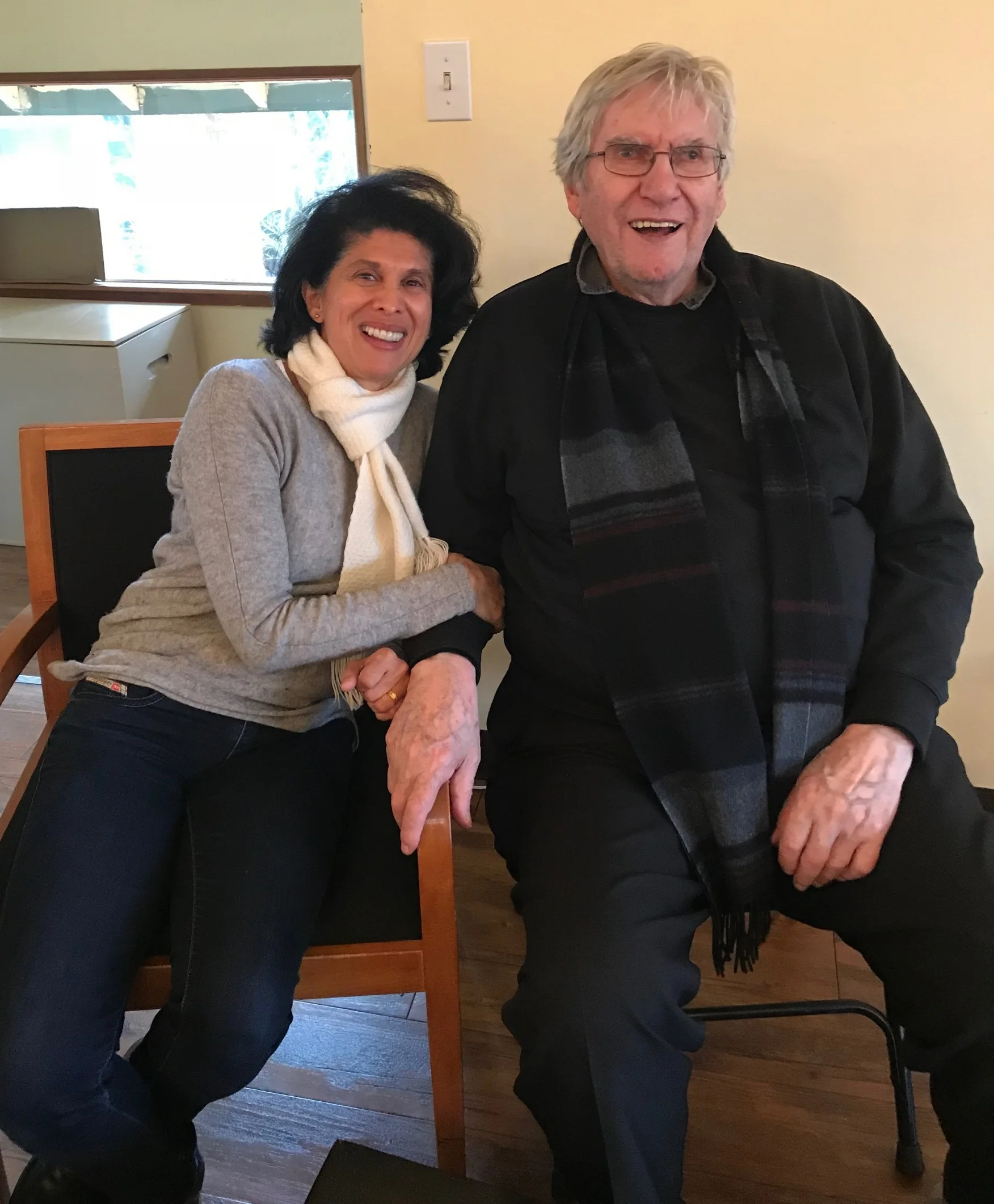 With founder of Theatresports, and impro master teacher, Keith Johnstone.