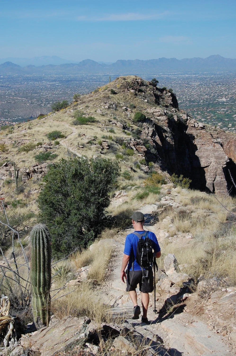 The trail provided great views of Tucson below.&nbsp;