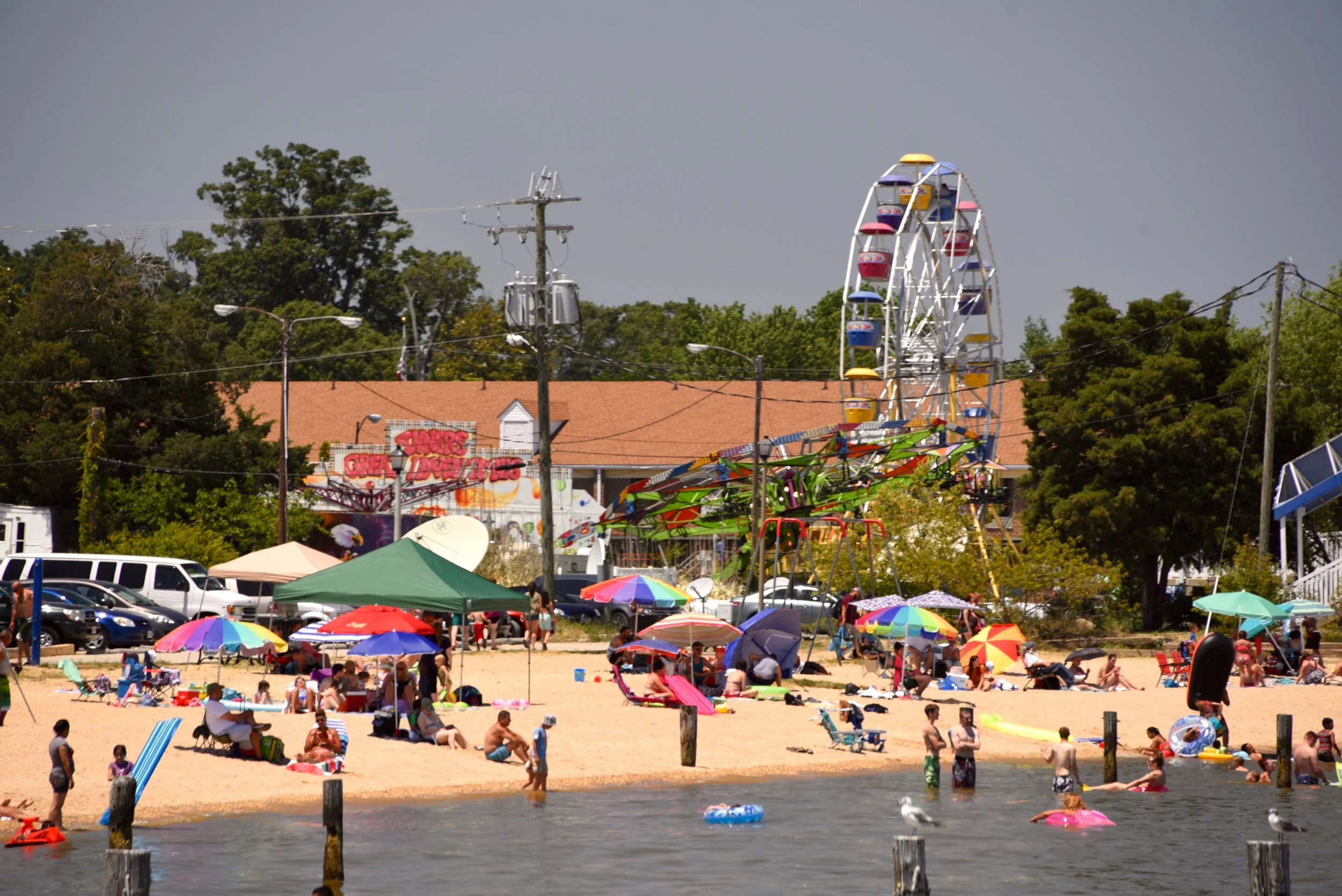 Colonial Beach during a busy weekend — they were celebrating the 60th annual Potomac River Festival.&nbsp;