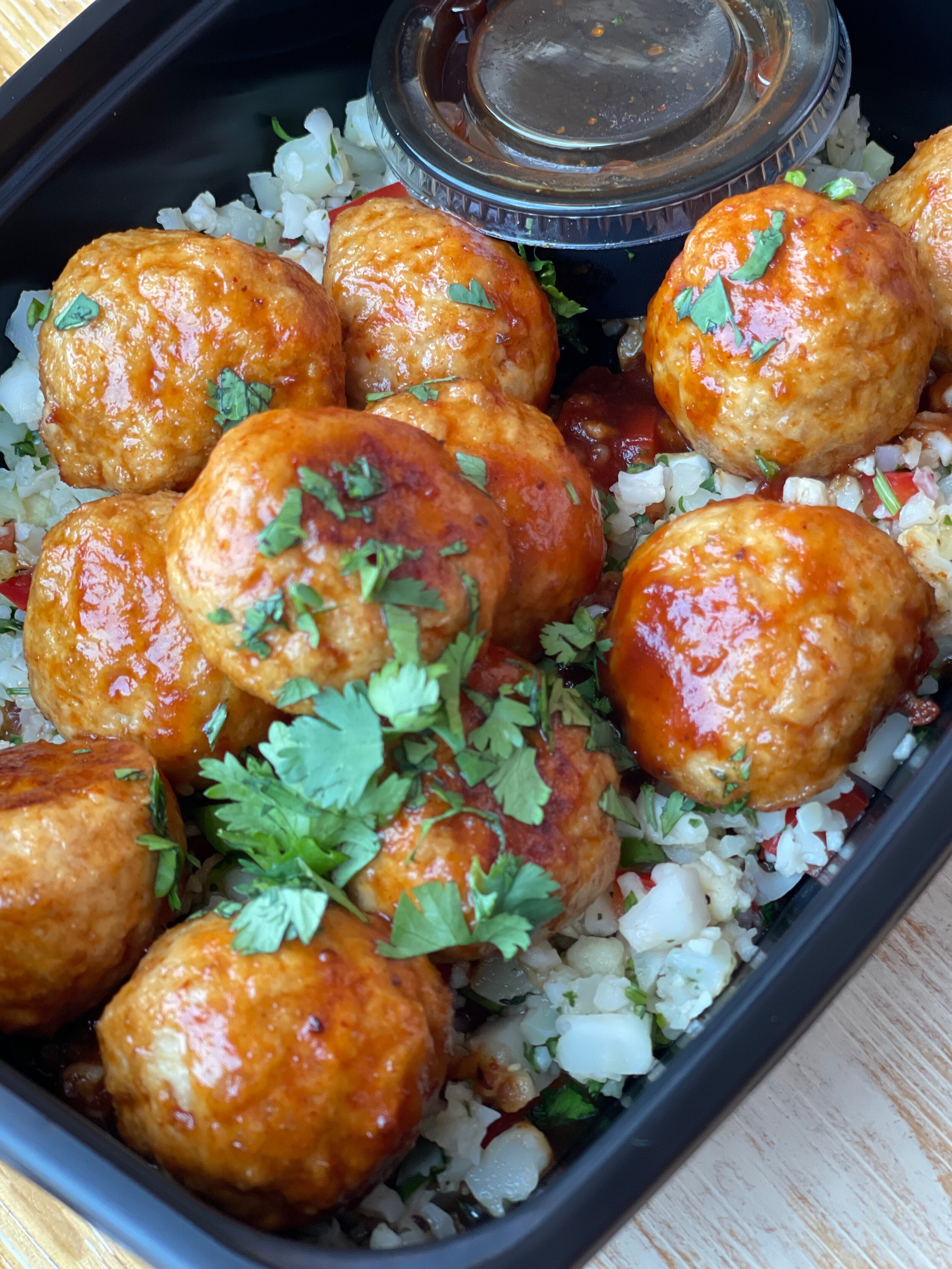 Better Lunch Bundle: Chipotle Chicken Meatballs with Cilantro Cauliflower Rice