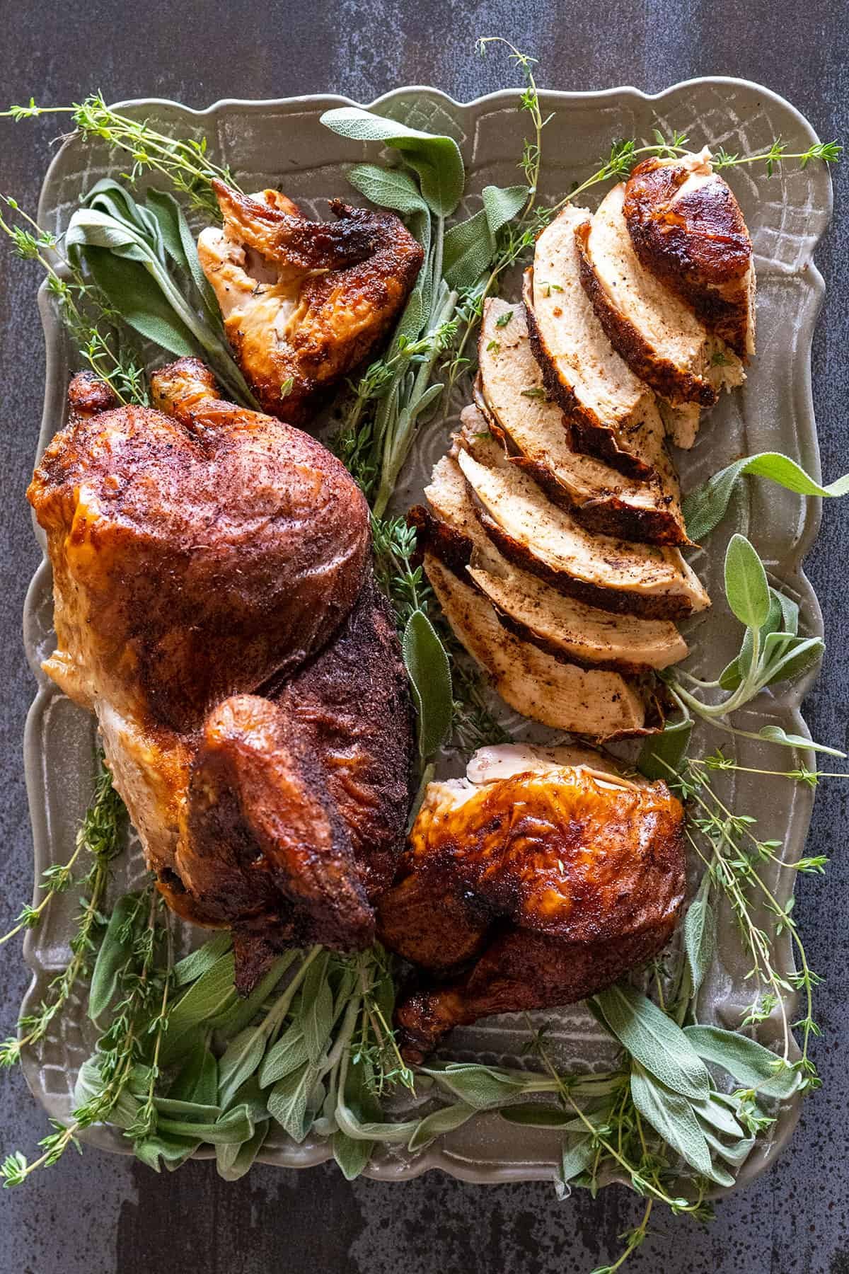 Smoked Texas Rubbed Chicken
