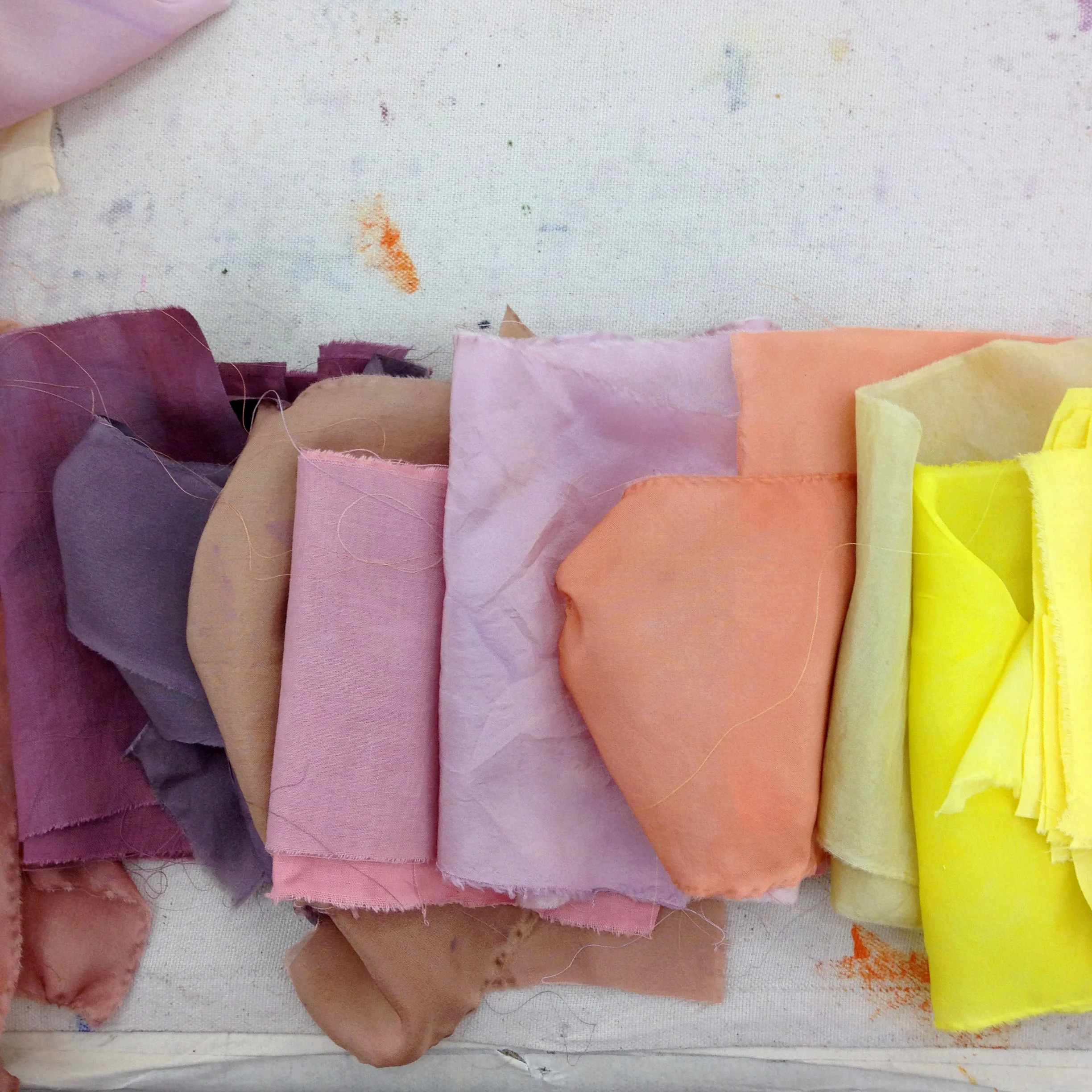 naturally dyed samples