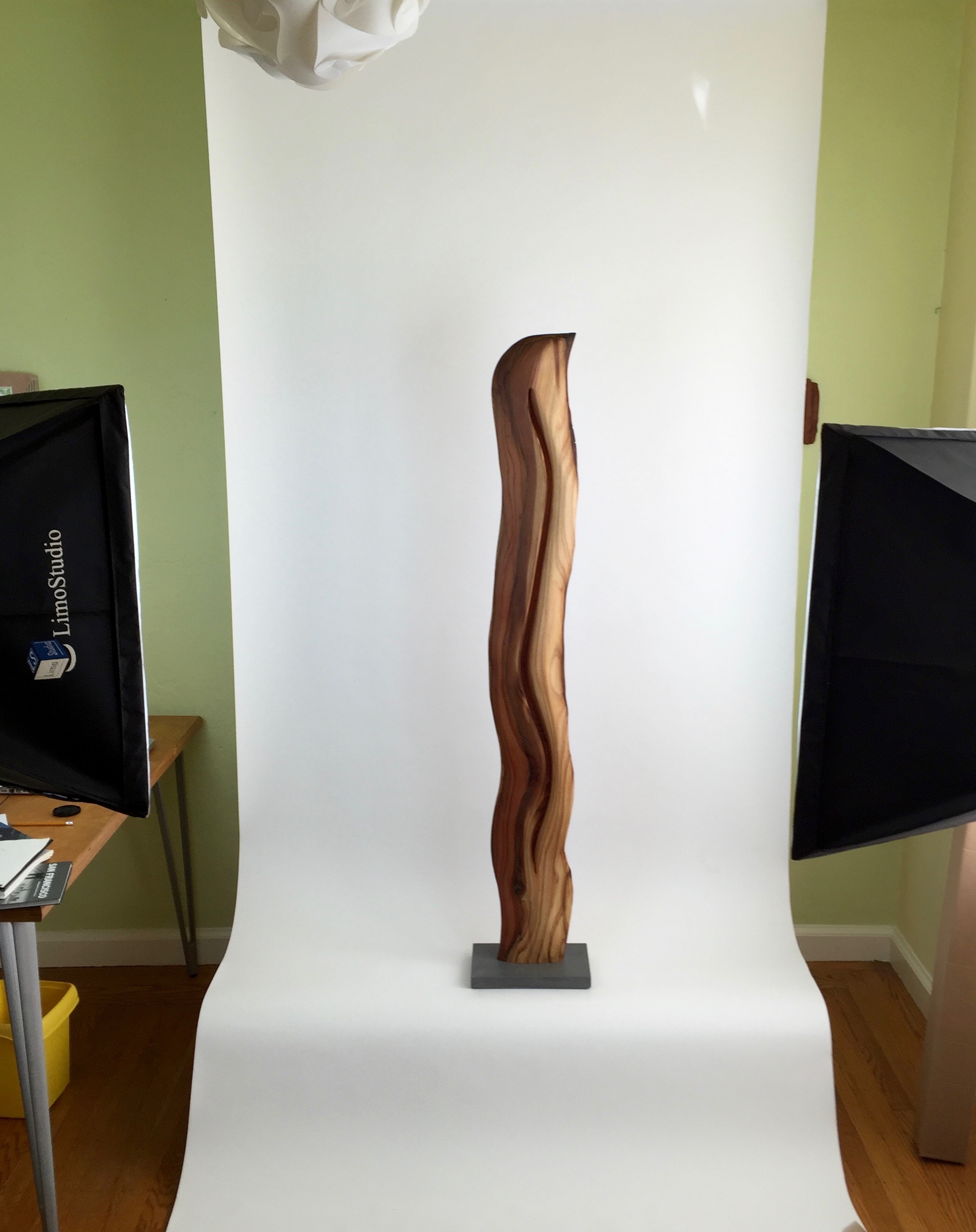 Mounted on a concrete base and ready for taking pictures