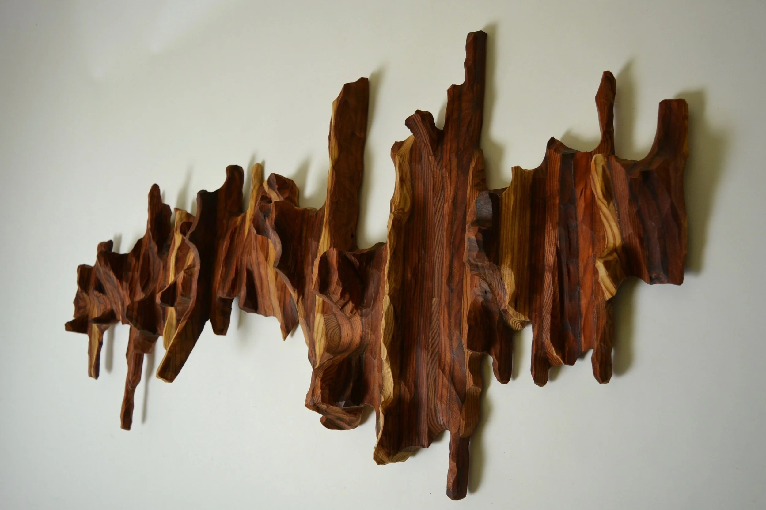 Abstract sculptures and Original Artwork from Reclaimed Wood