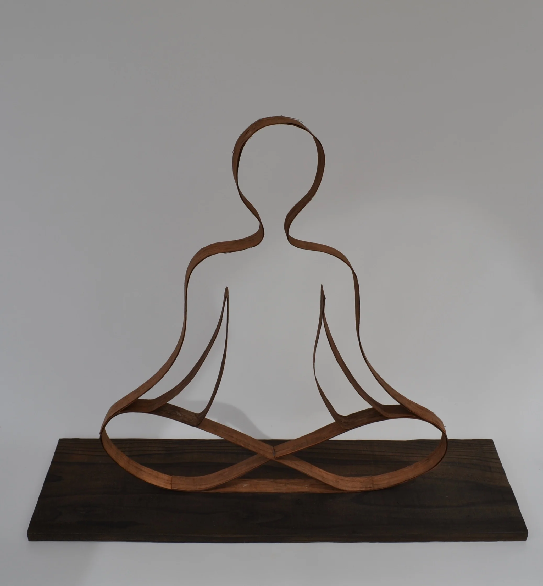 Sitting Meditation - Wood Sculpture - 22 x 26 x 8