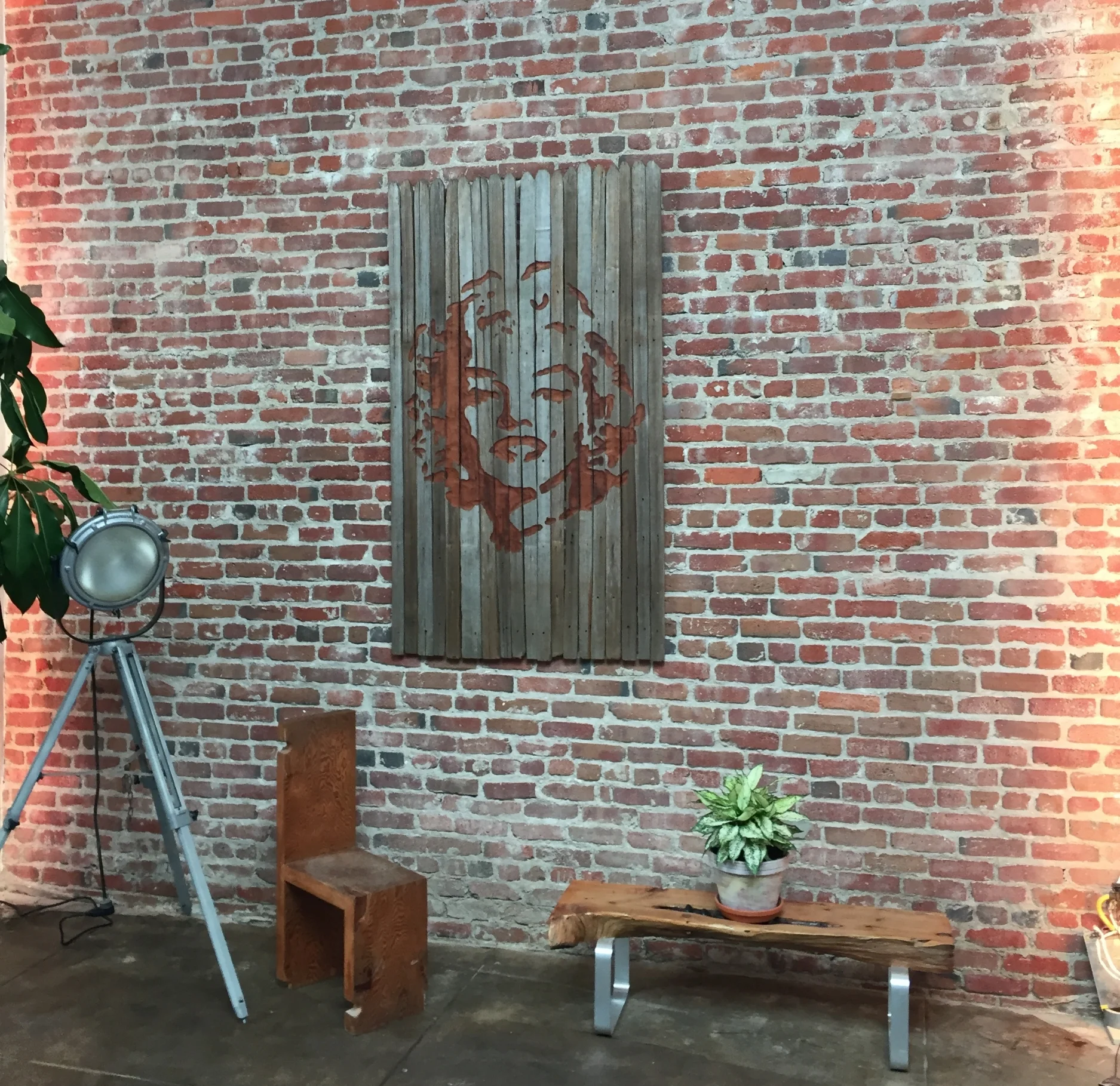 Marilyn wood wall art by Lutz Hornischer