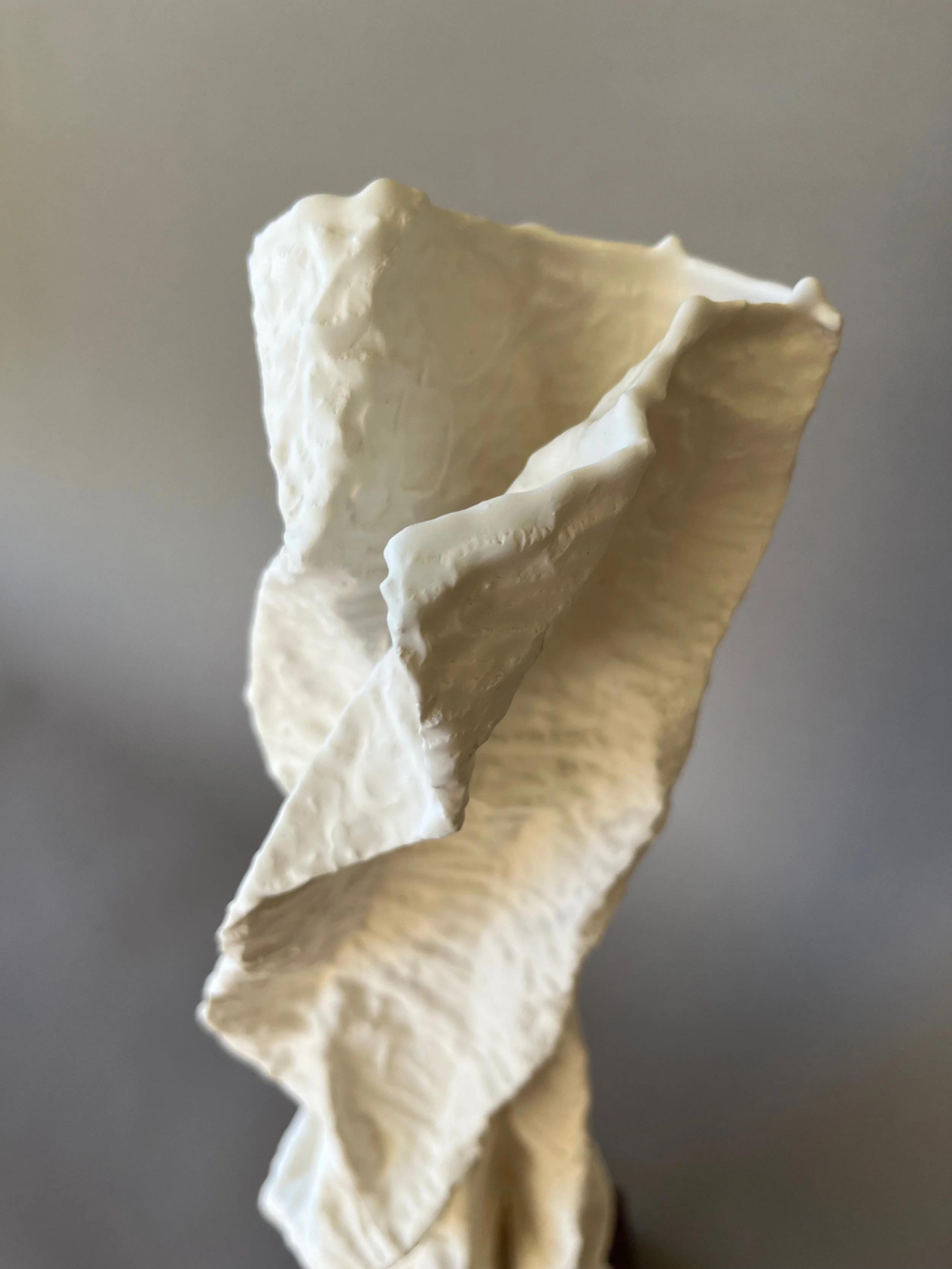 Meandering 6 close up plaster sculpture by Lutz Hornischer.jpeg