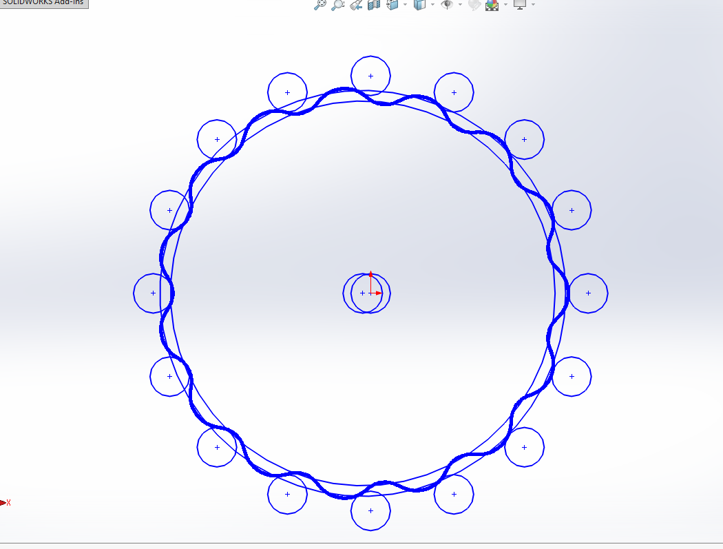 The critical geometry was generated using parametric modeling