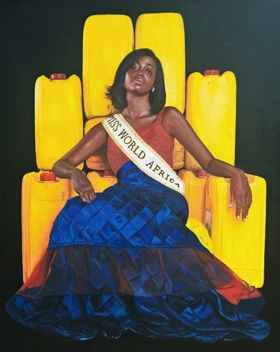 Jeremiah Quarshie, Shooter , Yellow is the Colour of Water, 2016. Courtesy Gallery 1957 and artist.