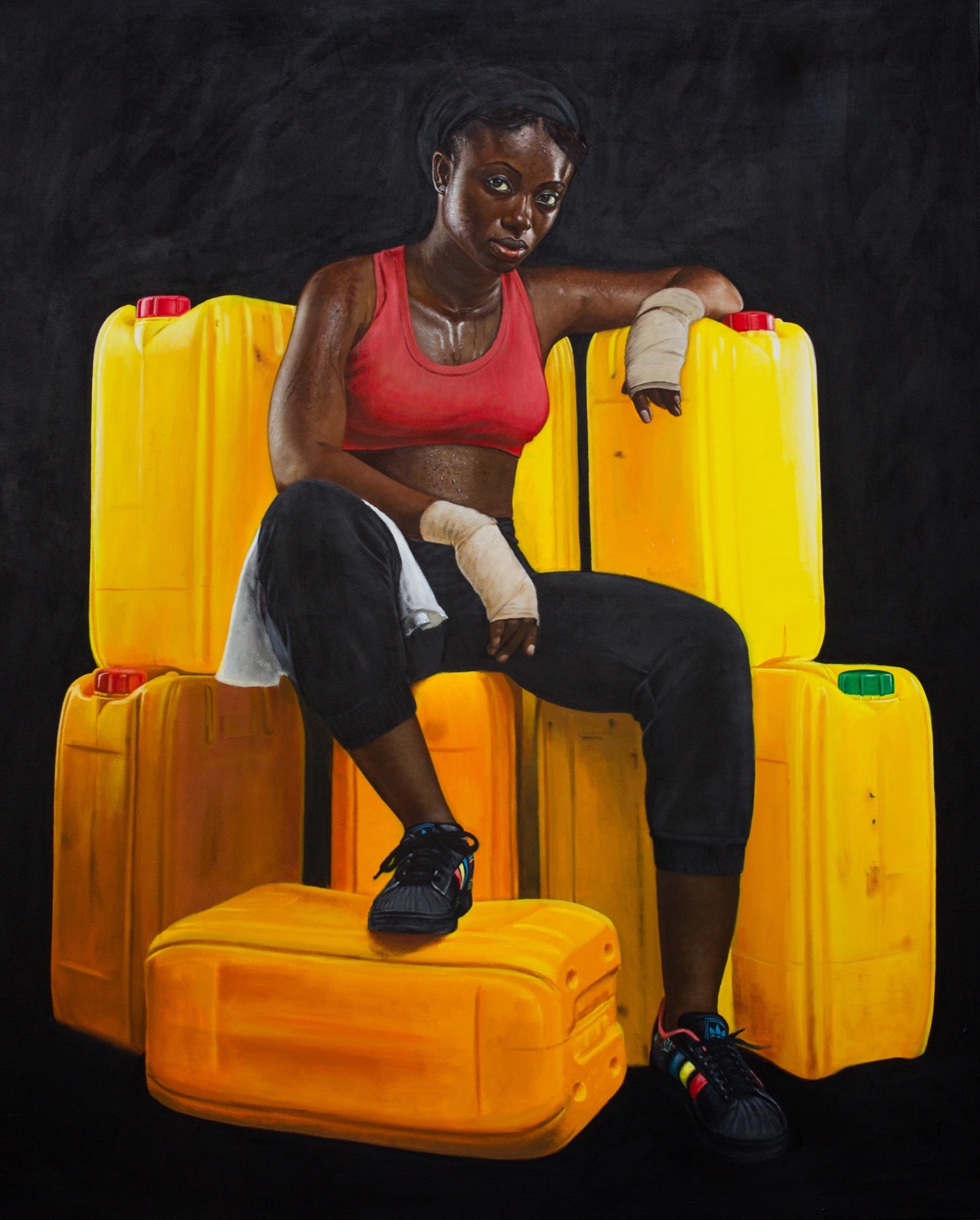 Jeremiah Quarshie, Franklina , Yellow is the Colour of Water, 2016. Courtesy Gallery 1957 and artist.