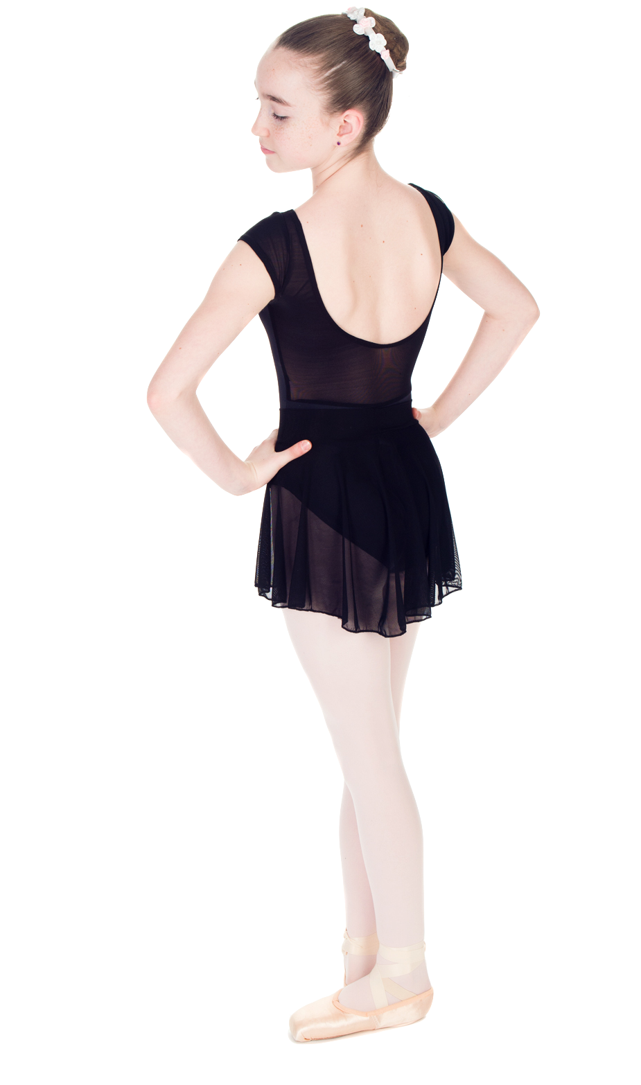 "Aurora" Cap Sleeved Leotard with Velvet Inset and Lace or Mesh Details - Custom Designed Leotards - Child and Adult Sizes