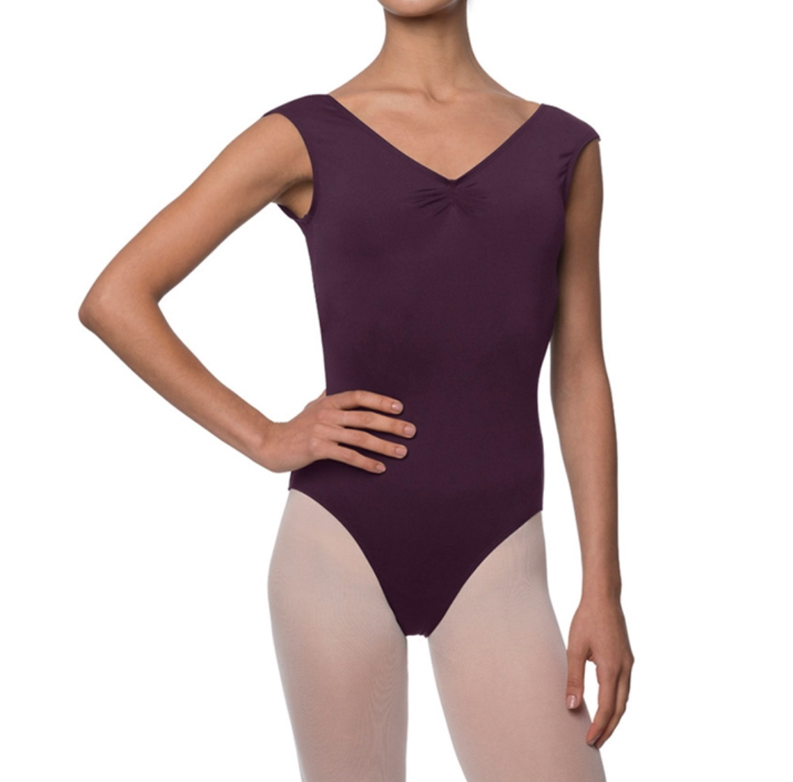 "Peyton" - Cap Sleeve Leotard with a Deep Scoop Back - Dance Wear by Lulli