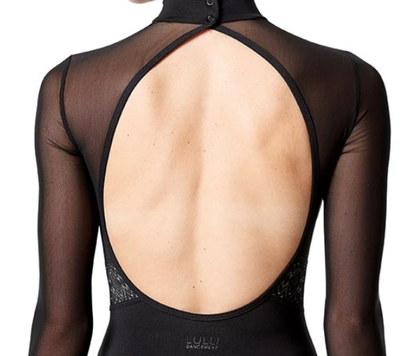 Lulli Dancewear Long Sleeve Mesh Leotard Black (Ladies XS) Studio to Street Style Shop at Dancer.NYC Lulli Dancewear Long Sleeve Mesh Leotard Black (Ladies XS) Studio to Street Style Shop at Dancer.NYC