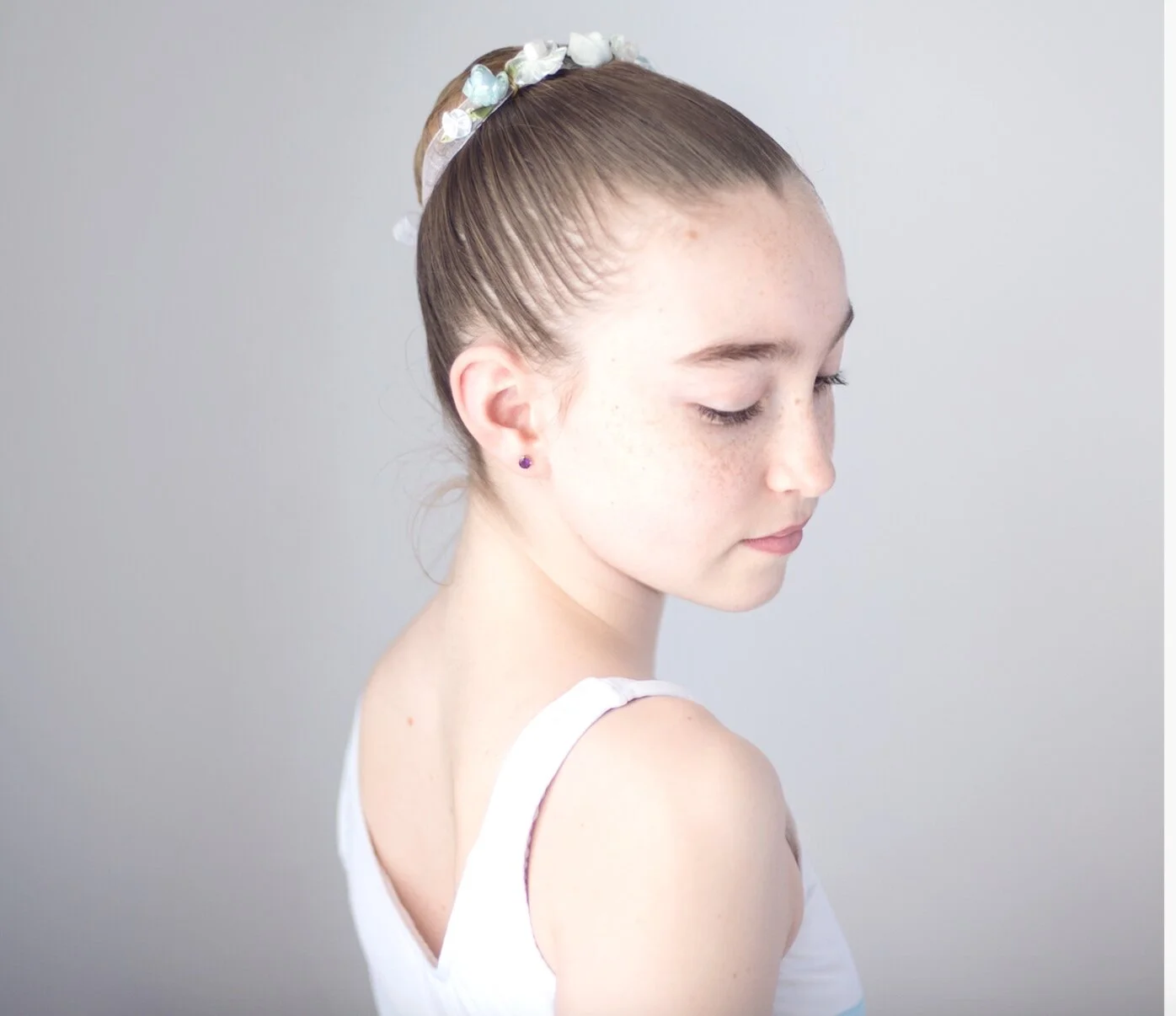 Handmade Ballet Bun Flower Wreath