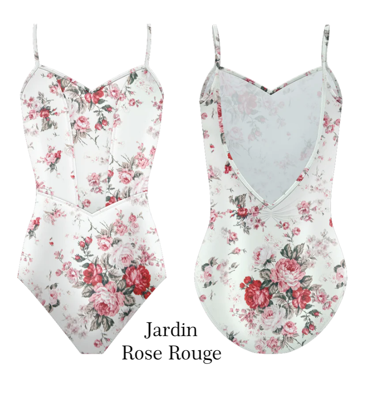 Danse de Paris Jardin Rose Rouge Leotard