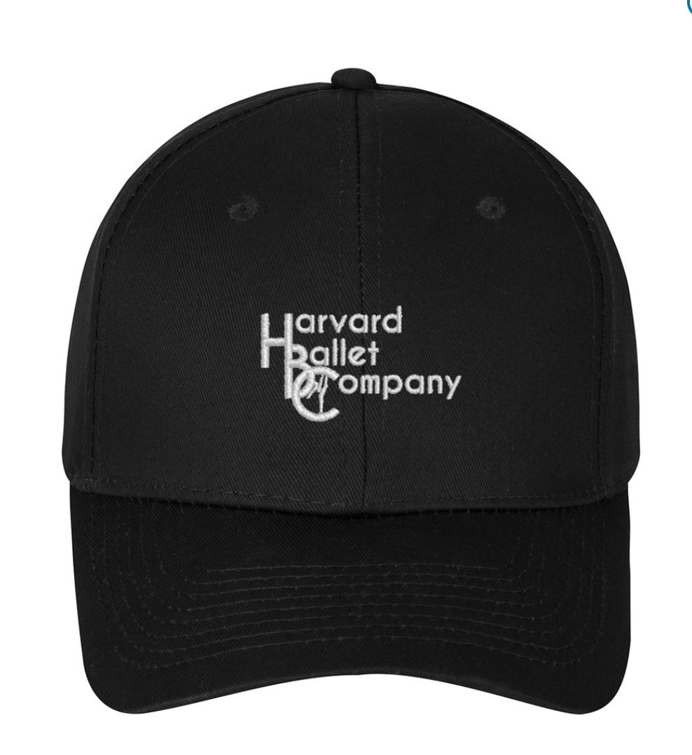 Harvard Ballet Company Black Cap with Embroidered Logo