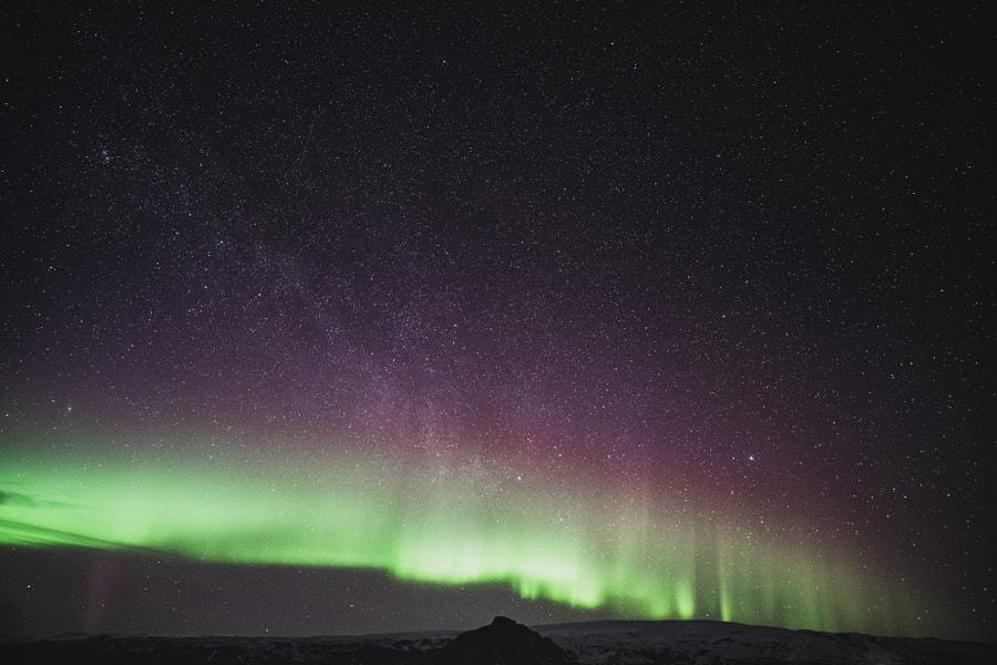 Aurora near Vik Iceland