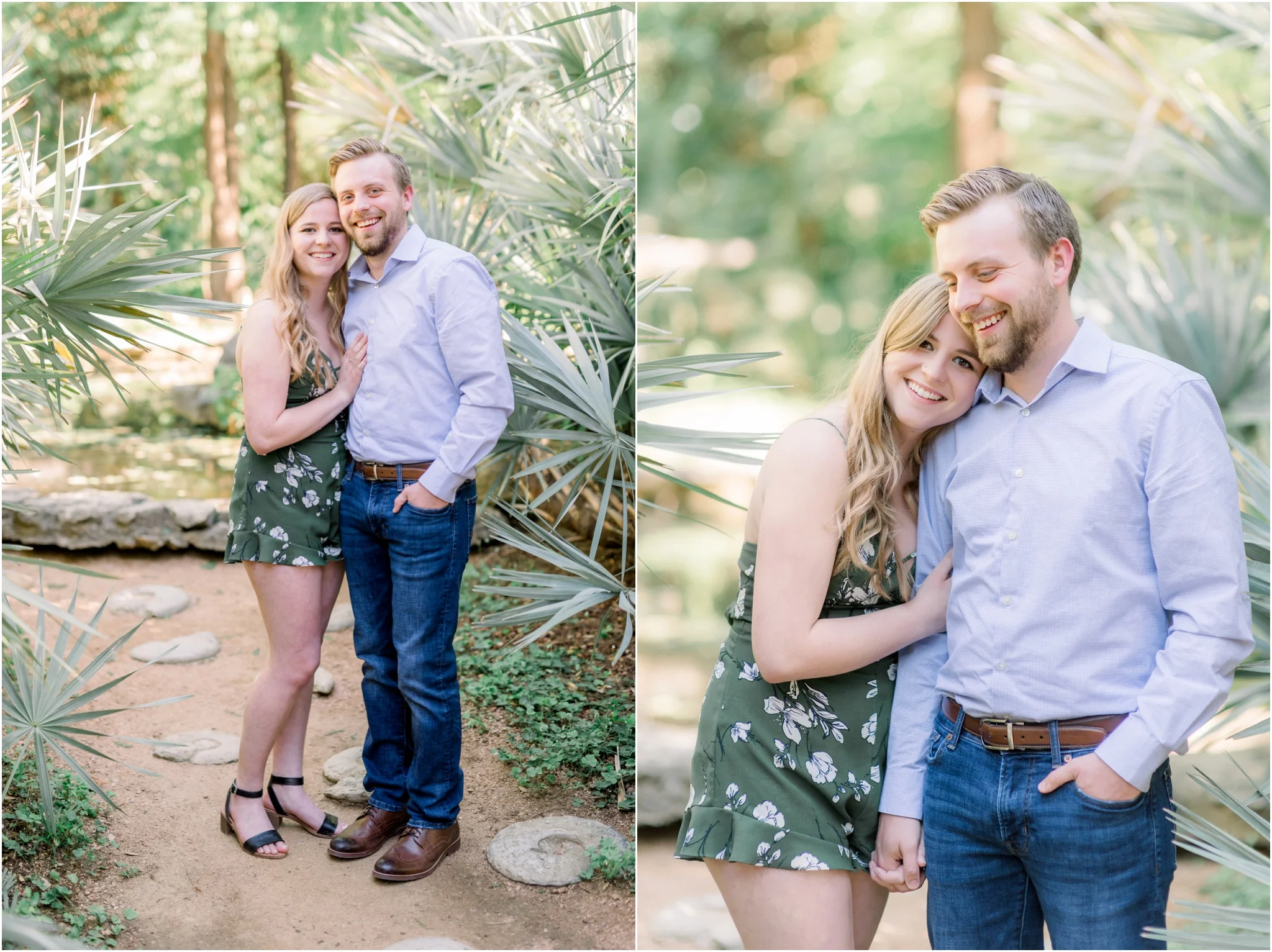 BOTANICAL GARDEN INSPIRED ENGAGEMENT | AUSTIN FINE ART PHOTOGRAPHY