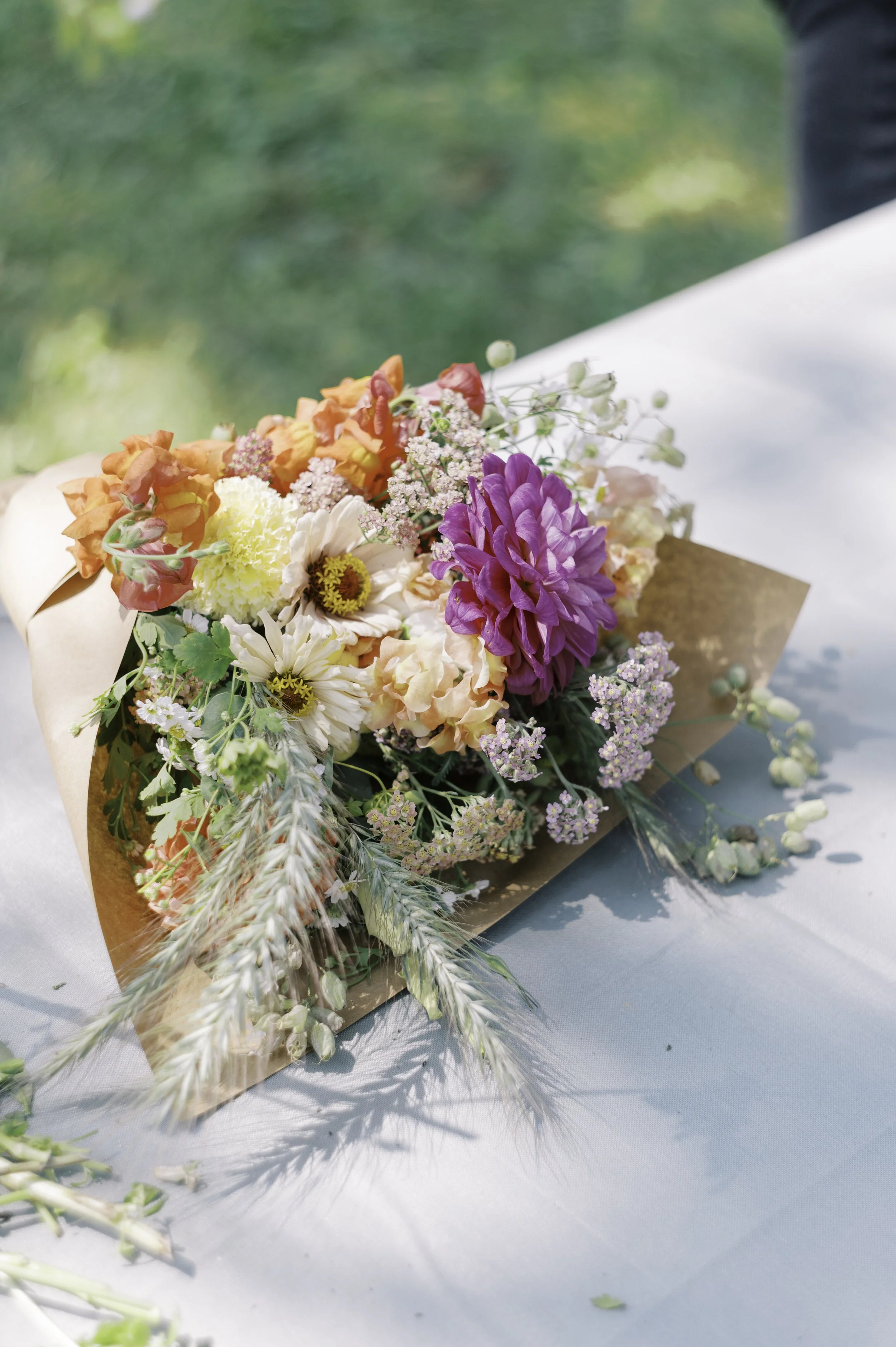 Bouquet Making by Deep Rooted Organics and Penny Cress Studio In Viroqua