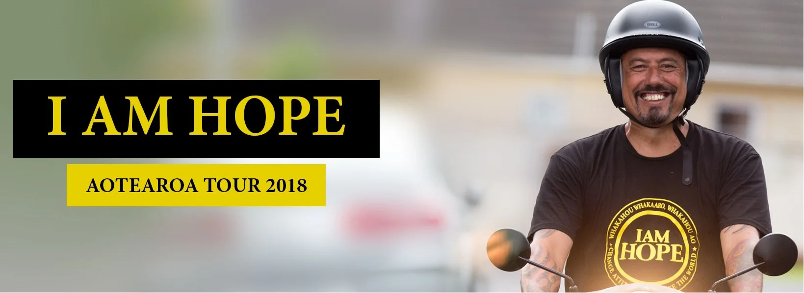 we're getting behind the I AM HOPE tour