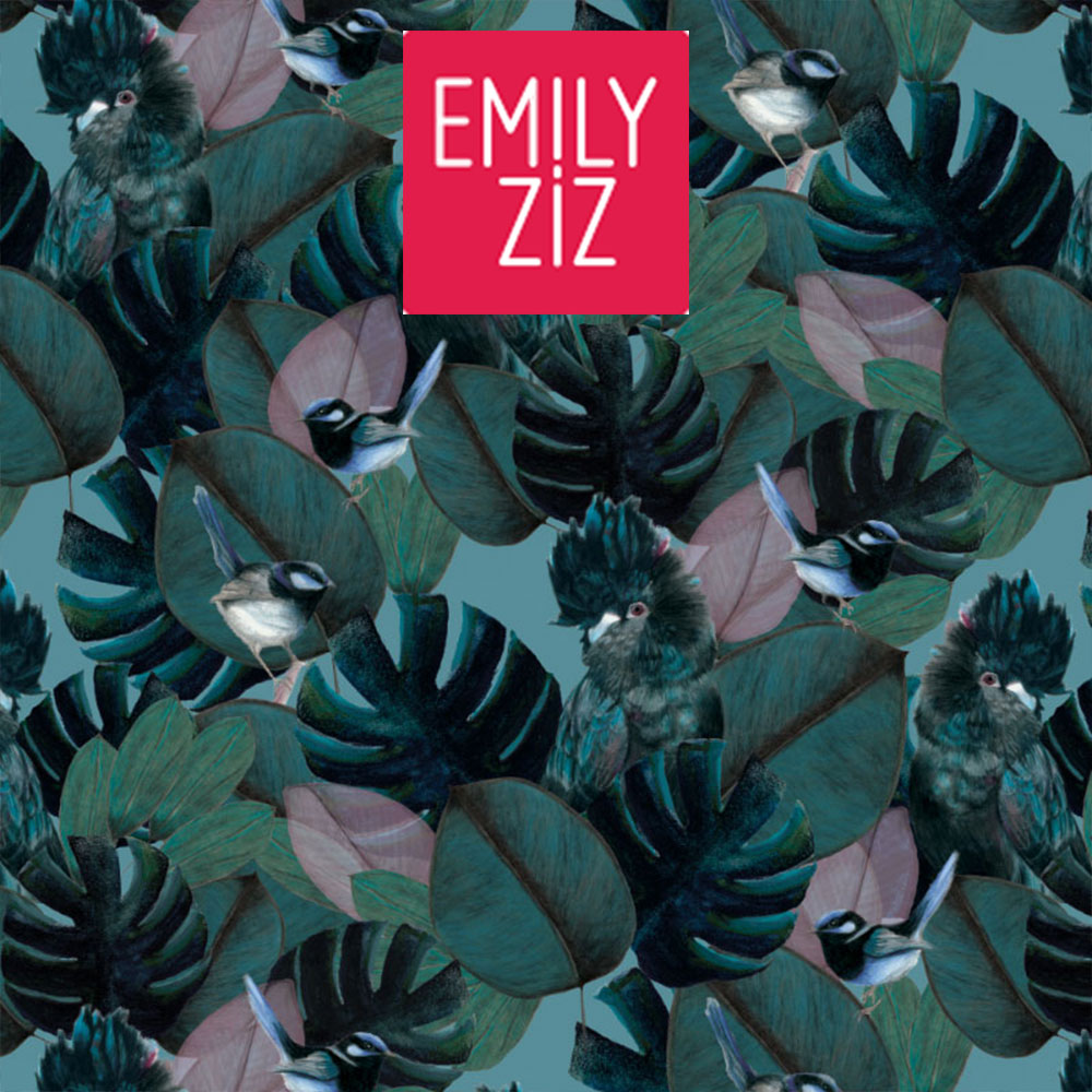 Audrey's Garden Wallpaper Collection for Emily Ziz