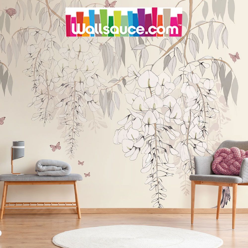 Wisteria Lane wall mural collection for Wallsauce