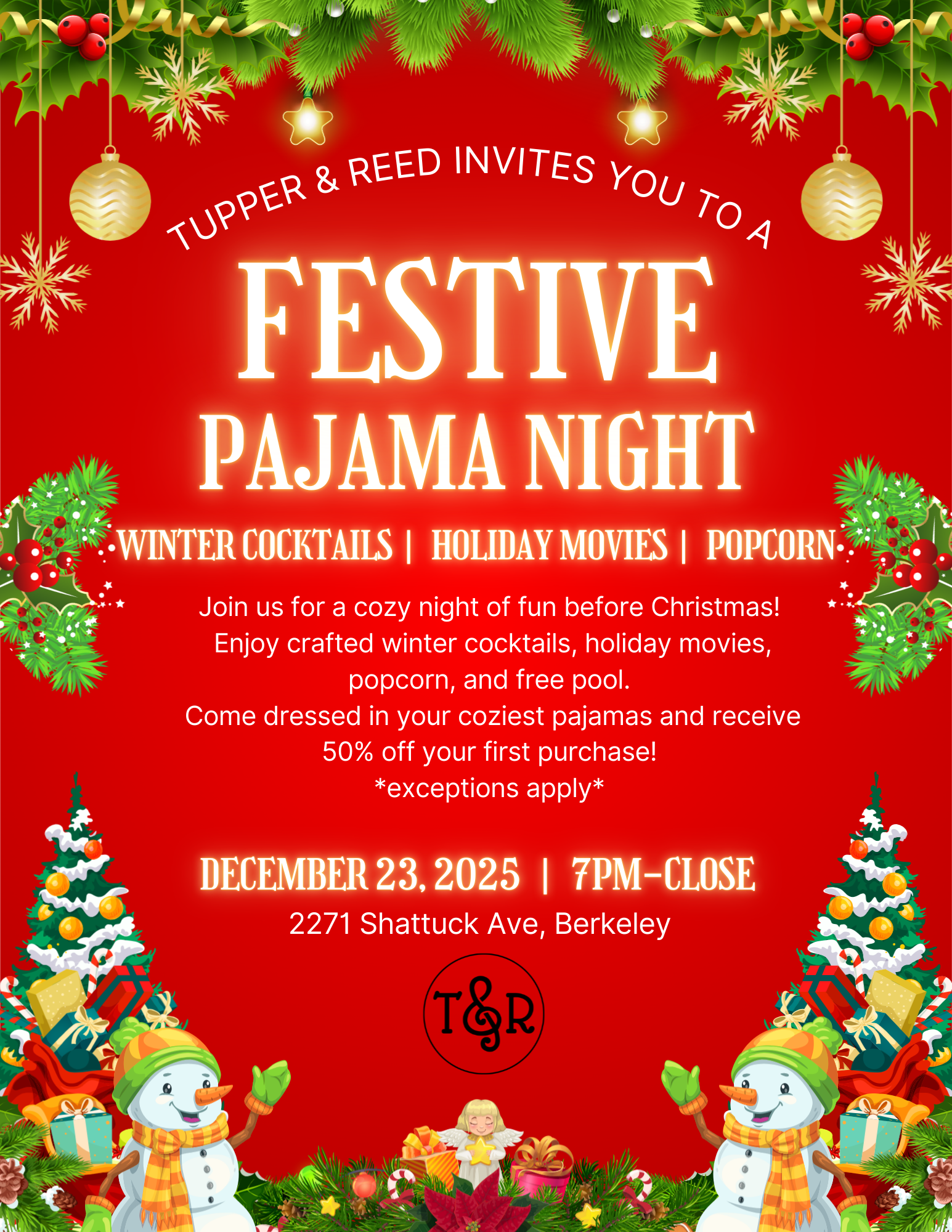 FESTIVE PAJAMA NIGHT
