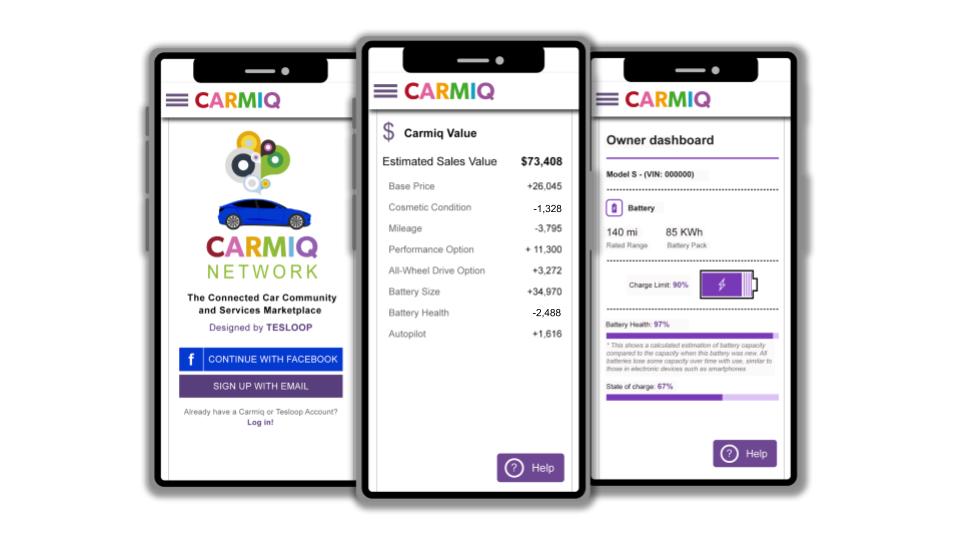 See your Tesla’s valuation at Carmiq.net