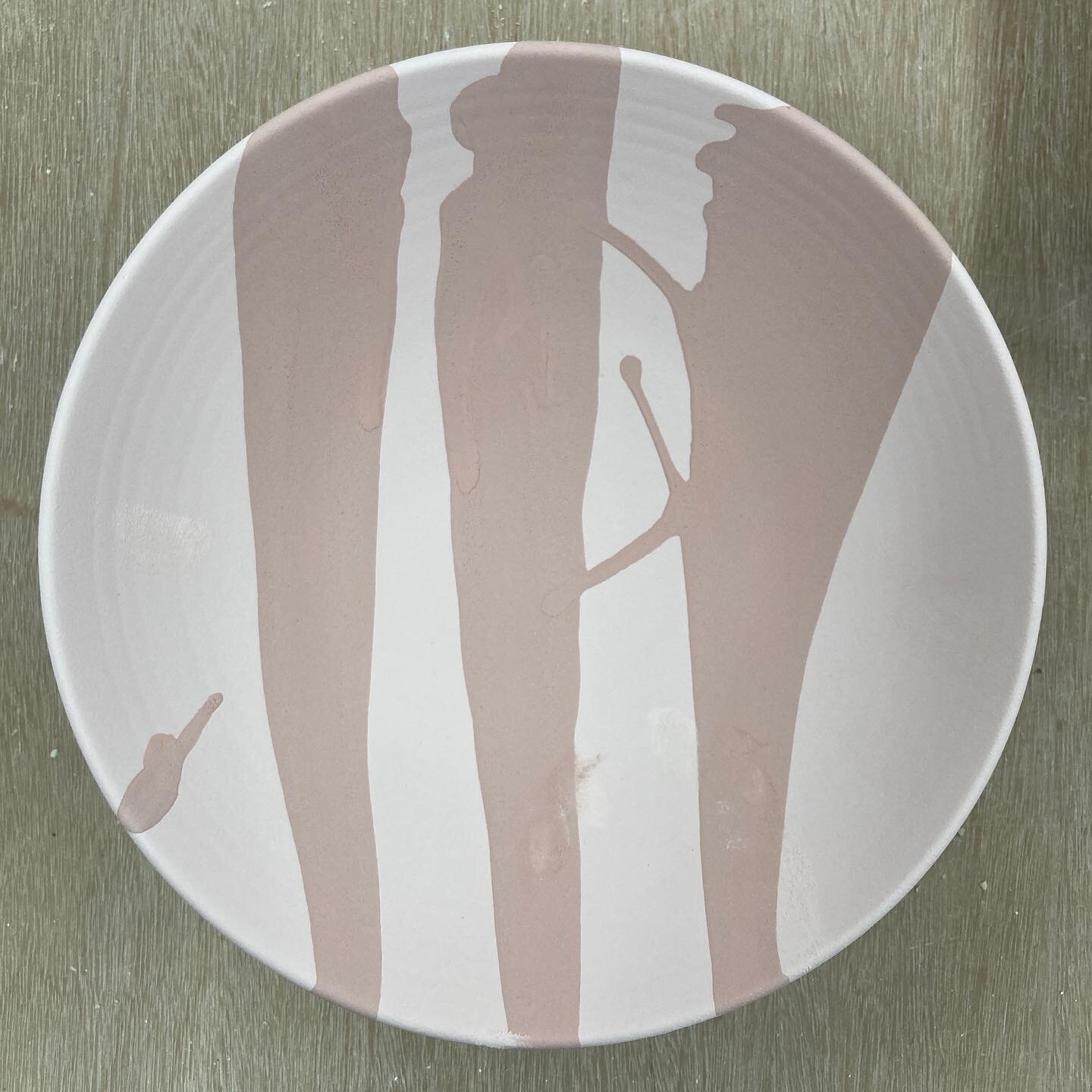 Crystalline Bowl ready for glaze firing.  https://www.davidmellordesign.com/craft-pottery-and-woodware/craft-pottery-ranges/michael-taylor-bowls/crystalline-glaze-bowl-27cm-michael-taylor.  #michael_taylor_ceramics #contemporaryceramics #wheelthrown 