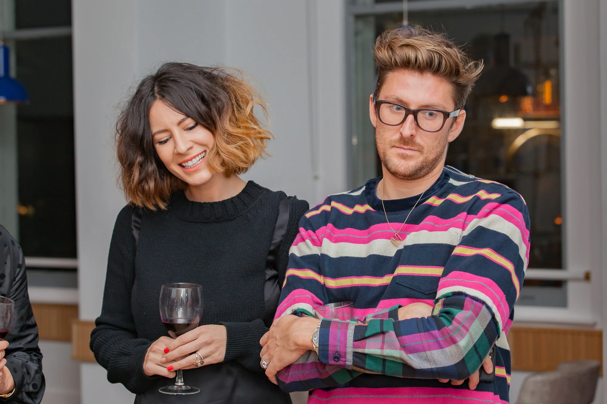 Anna Barnett and Henry Holland at Carluccio's vegan and vegetraian pop up in Covent Garden