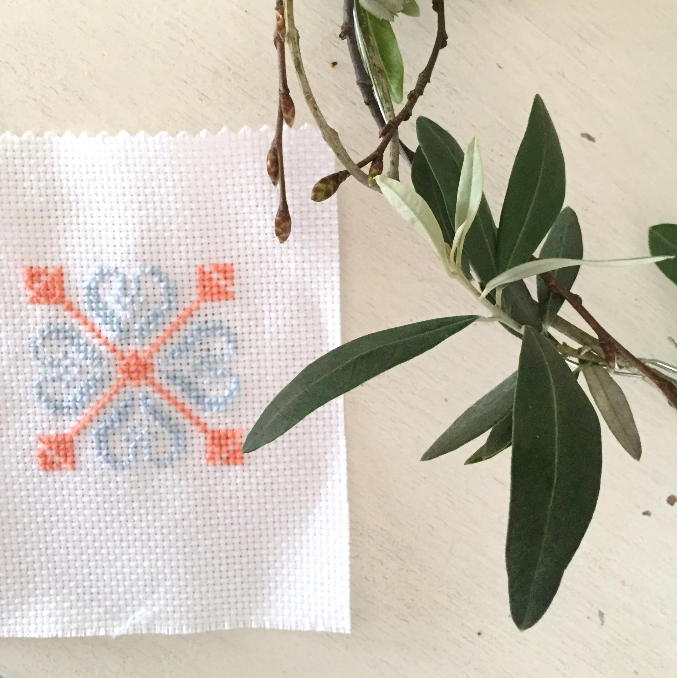 stitched by brand and advertising manager Olivia