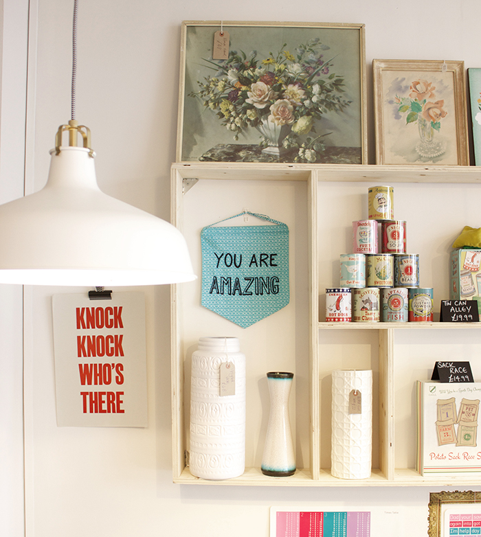 On the shelves, in Love Inc