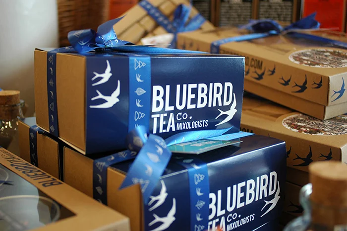 Bluebird Tea Co 's stand / Photo: Caroline Rowland