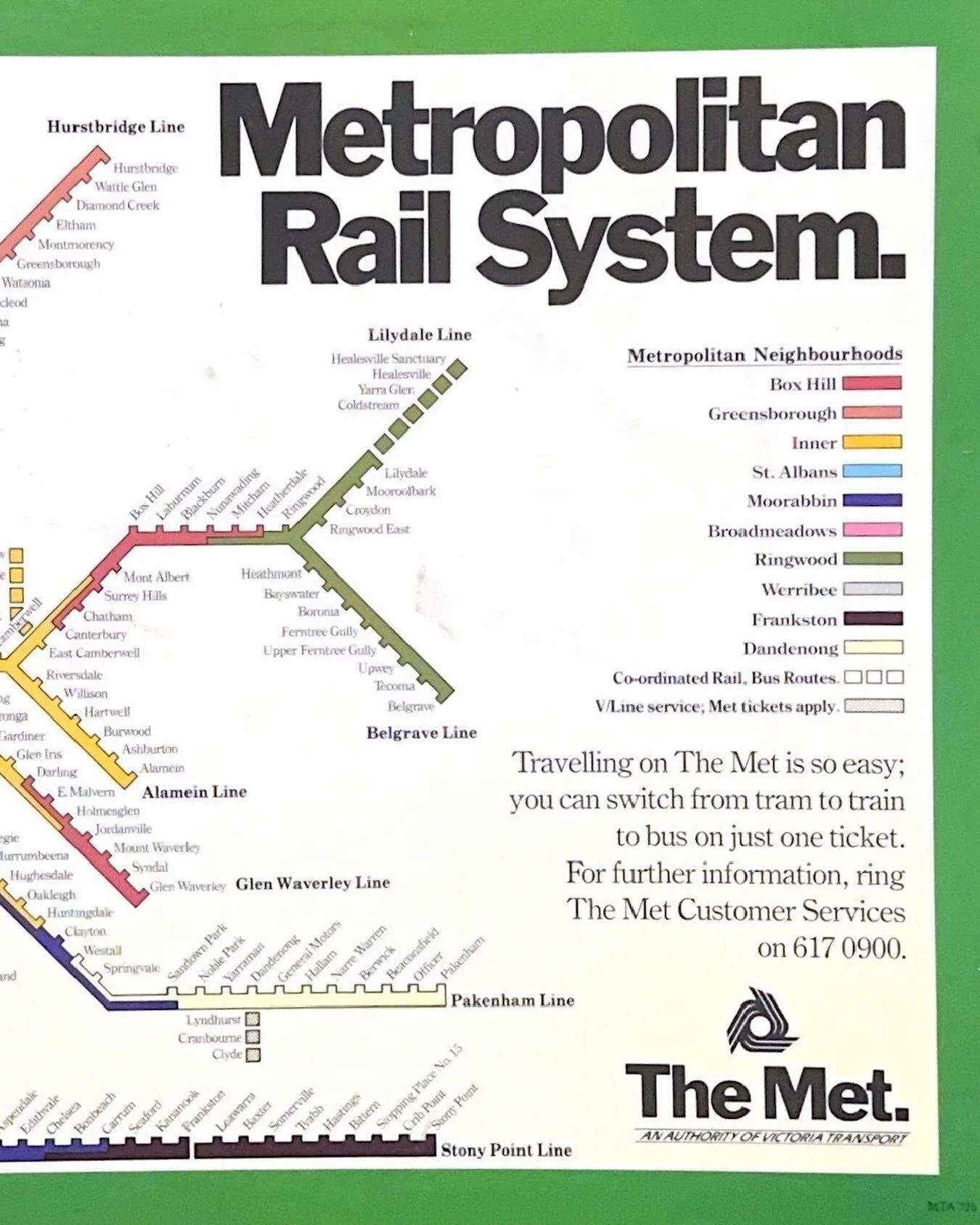 Melbourne Met Signage 
The Met / Metropolitan Transit Sign

Explore various high quality prints of railway station signage in the new Second Edition of Get the Met.
The author and designer, Jourdan Sungkar, has sourced a number of signage artworks co