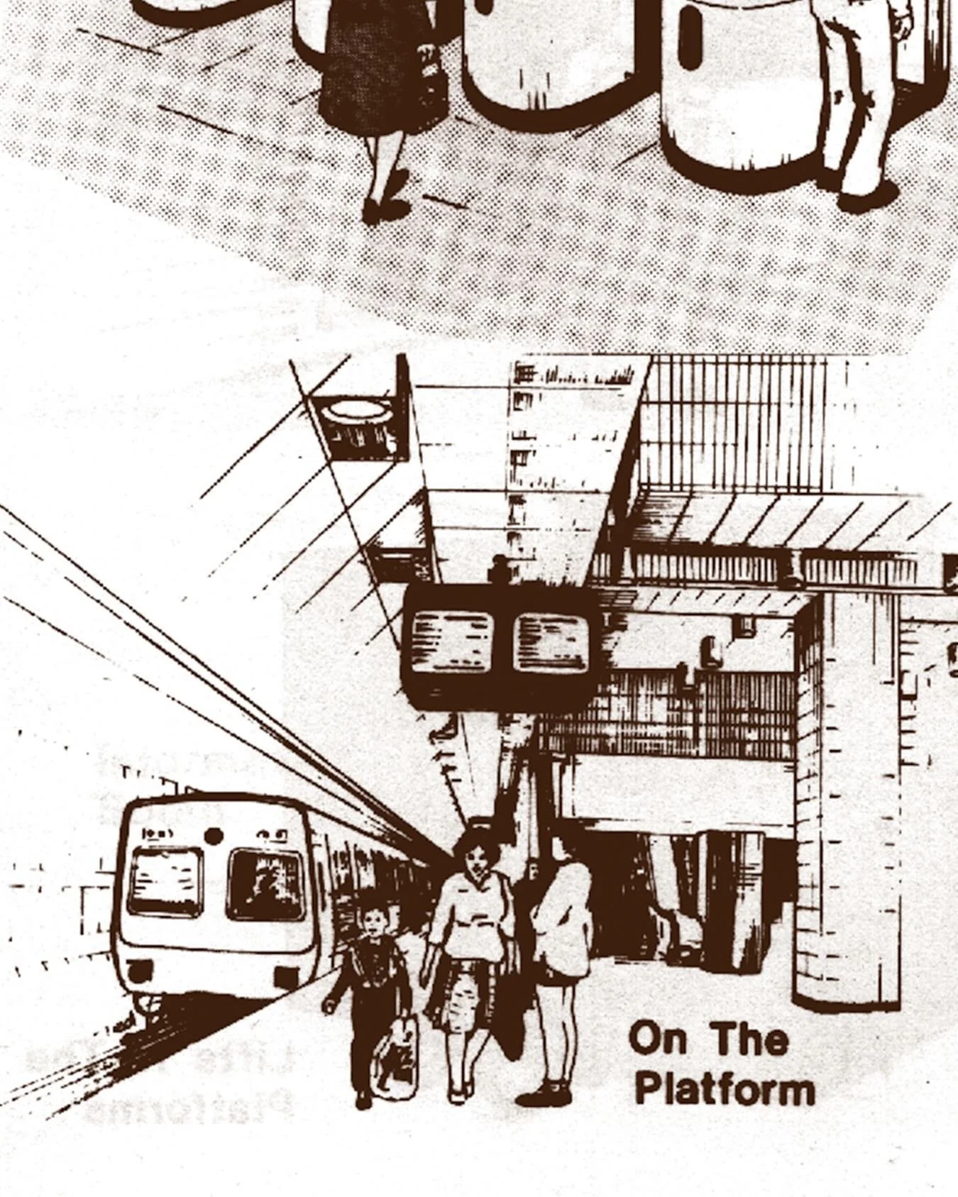 City Loop Instructional Brochure
In the Second Edition of Get the Met there are excerpts from a VicRail City Loop brochure detailing the various aspects of the new underground station layout. The illustrations are simplistic in style which capture Au