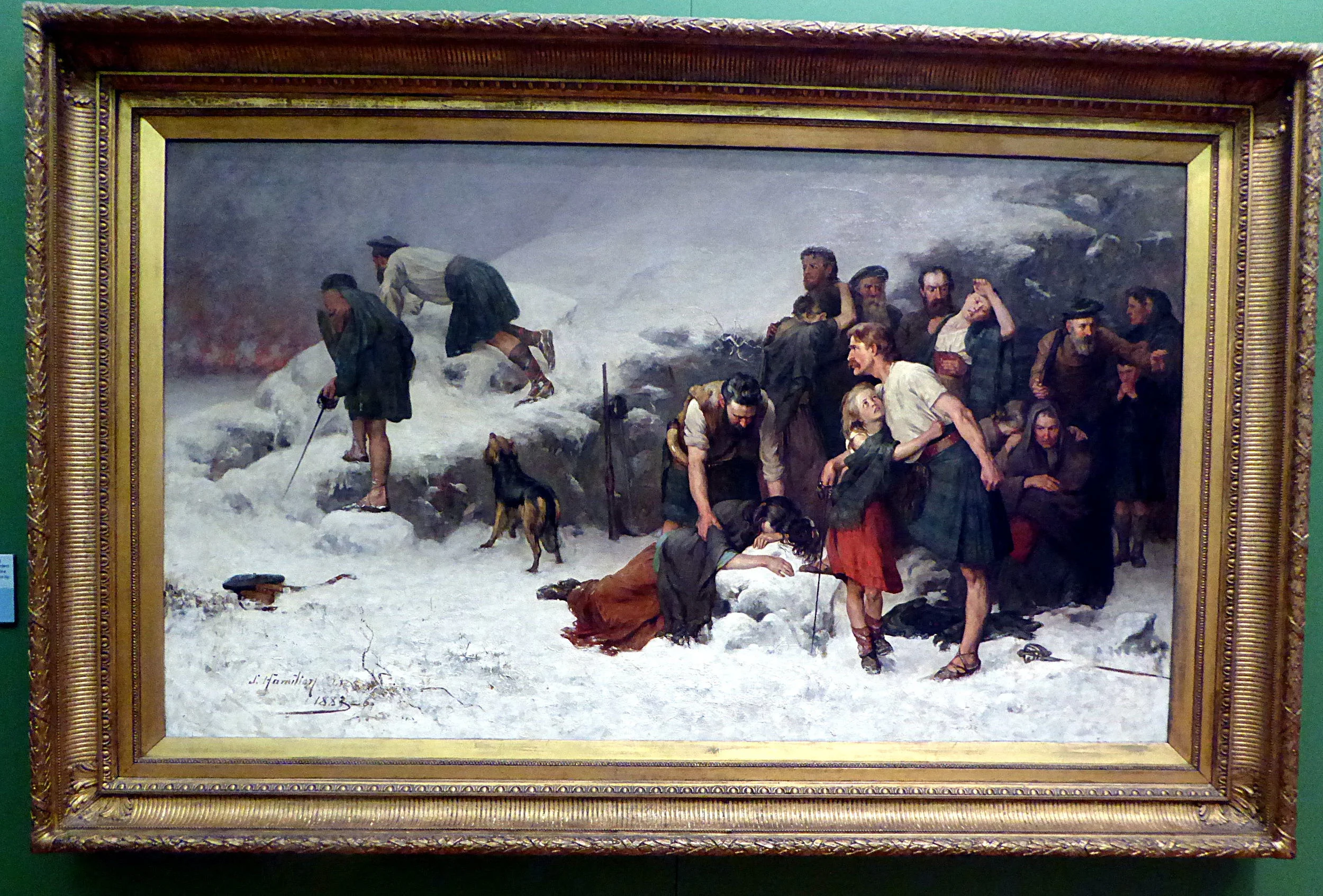 Massacre of Glen Coe, 1883-86, James Hamilton oil on canvas