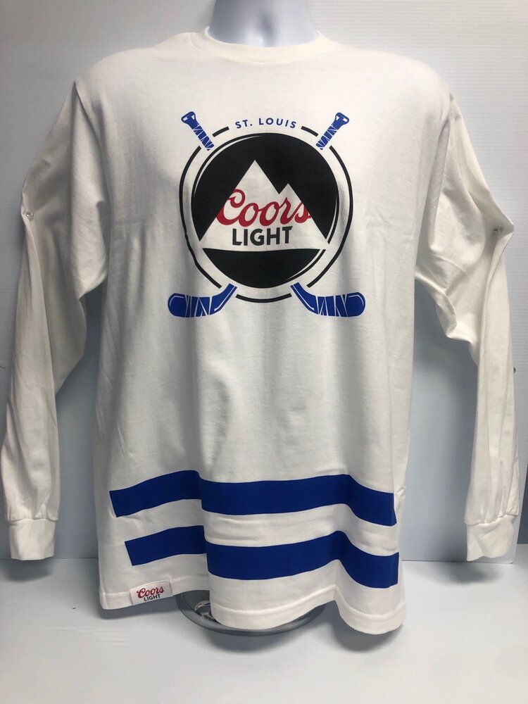 Afgekeurd Ironisch Atlantische Oceaan Coors Light / St. Louis Hockey T-Shirt (Long Sleeve) — Robert "Chick" Fritz