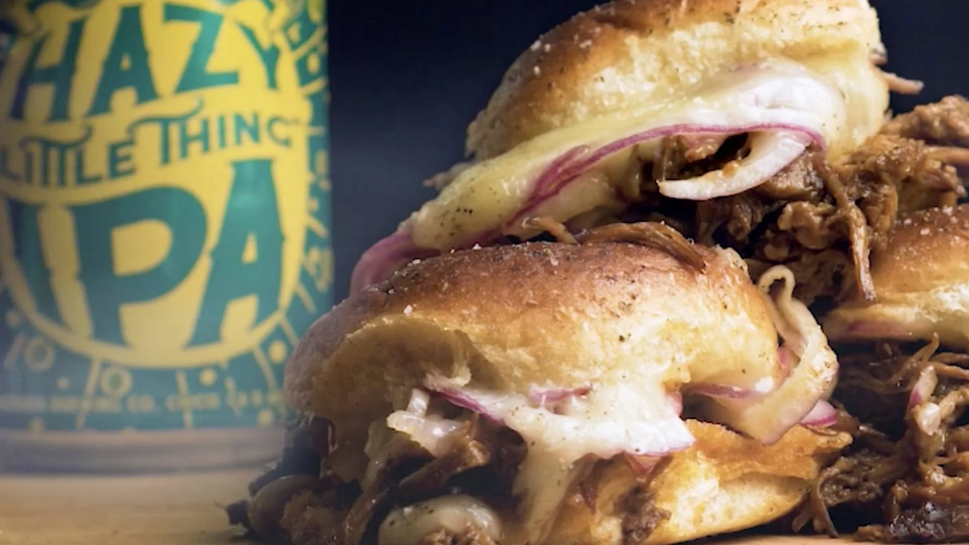 Hazy Little Thing IPA Beef Sliders