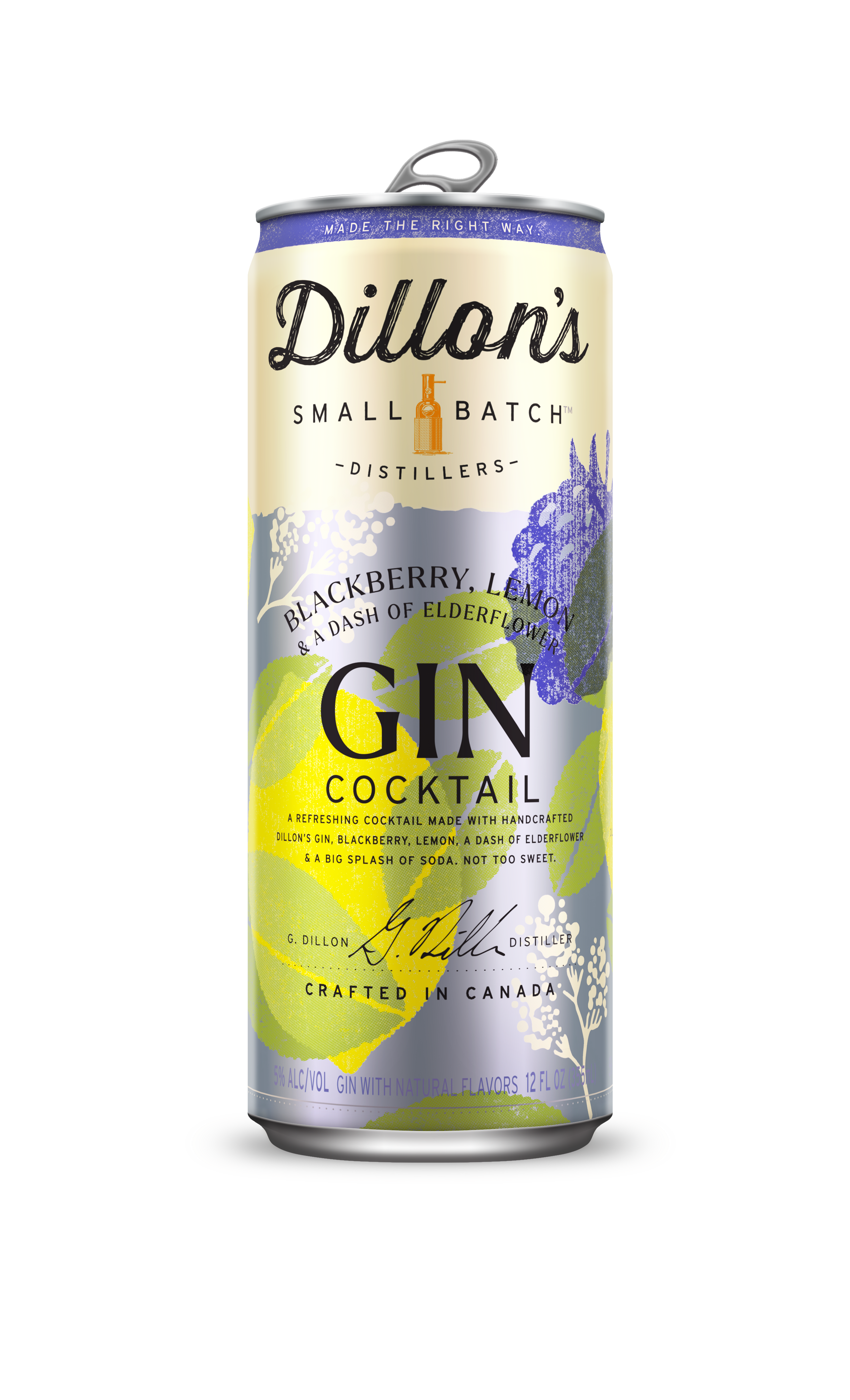 Blackberry Lemon Gin Cocktail