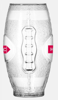 22 oz Football Shaped Glass