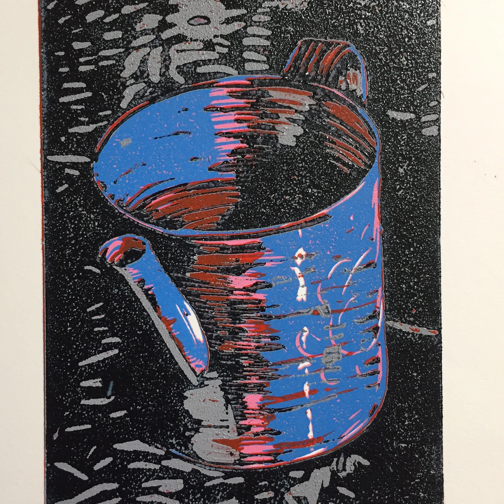 Morning Light linocut print, limited edition print 1/3