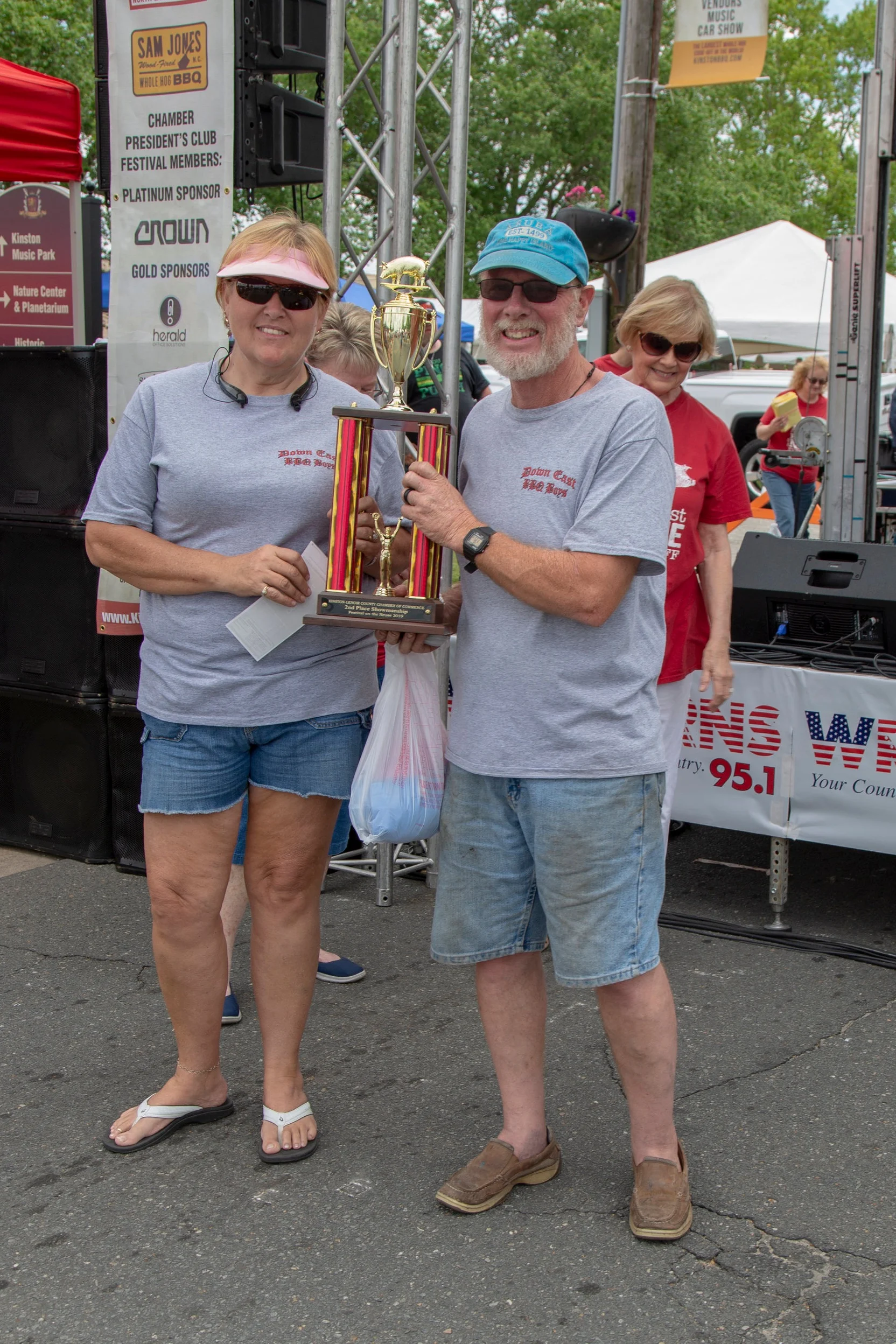 2nd Place Team Daniel Woodring, Down East BBQ Boys Sponsor: Pat and Kendall Hill $200 and Trophy