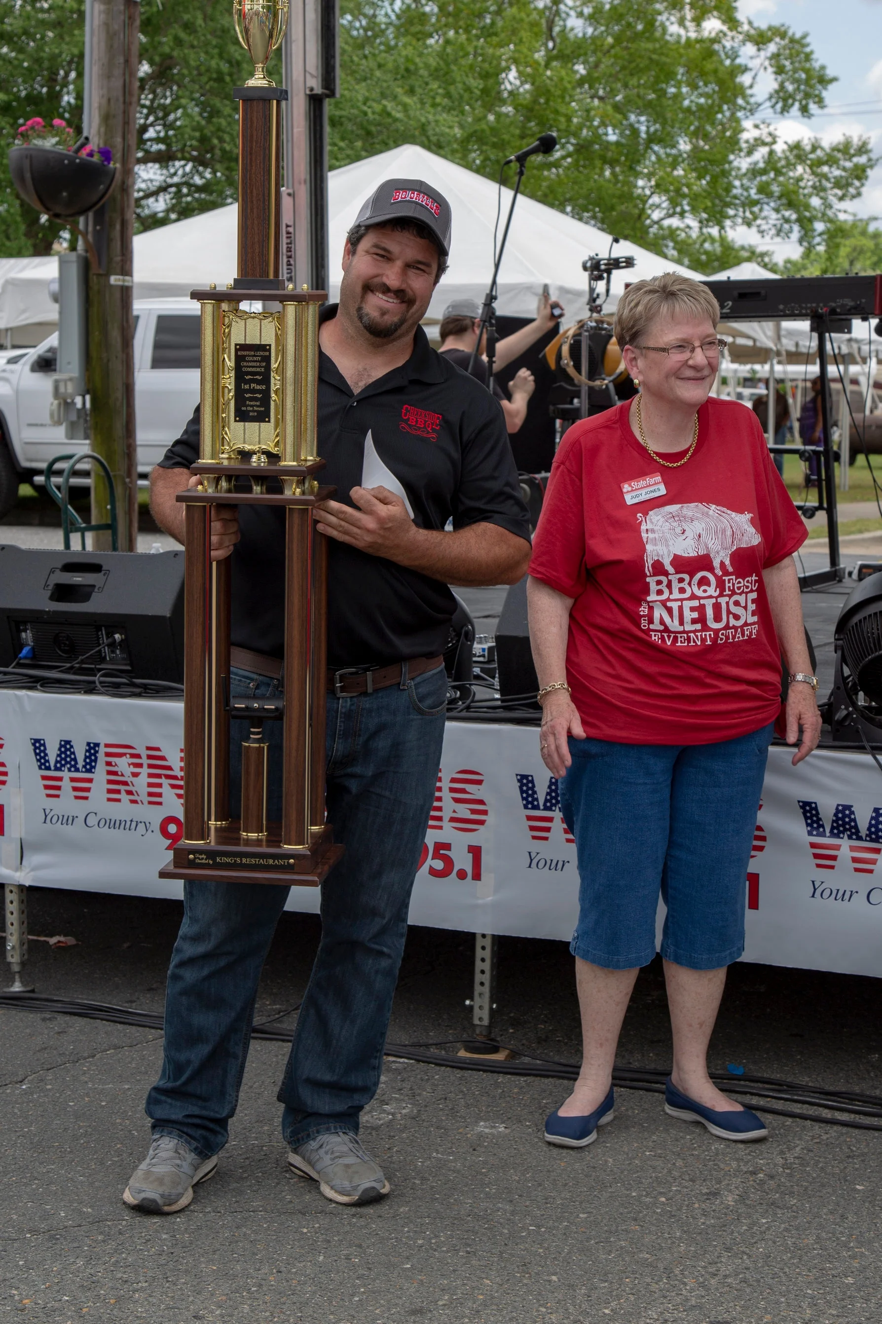 1st Place Team Team Jason Williams, Creekside BBQ Sponsor: Mill Creek Enterprise $500 and Trophy