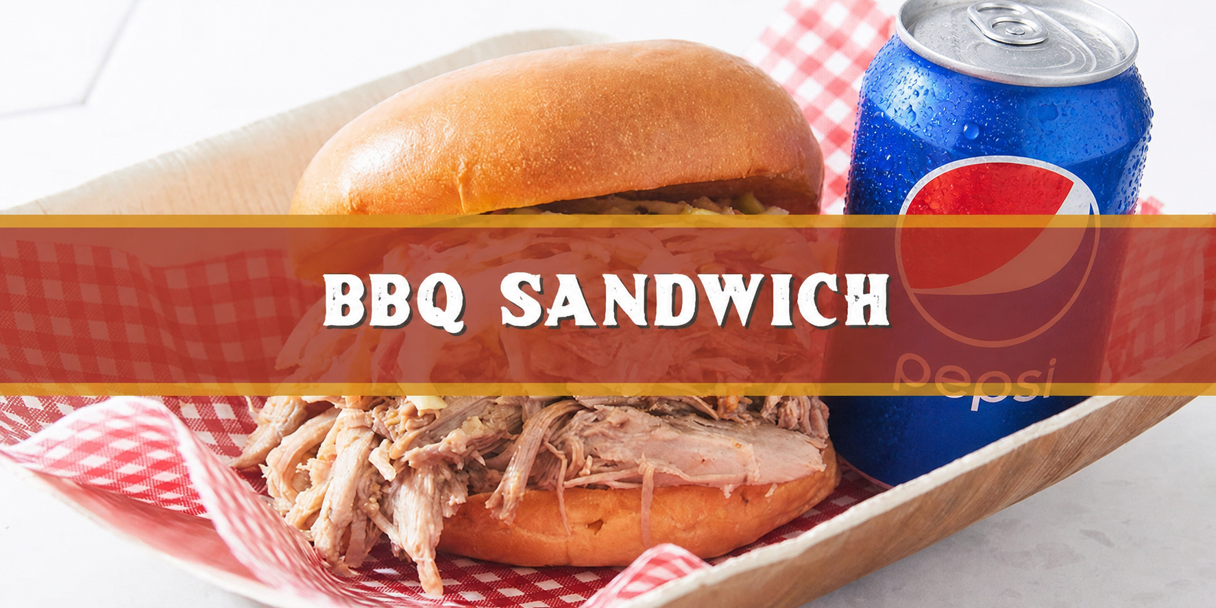 BBQ Sandwich & Drink