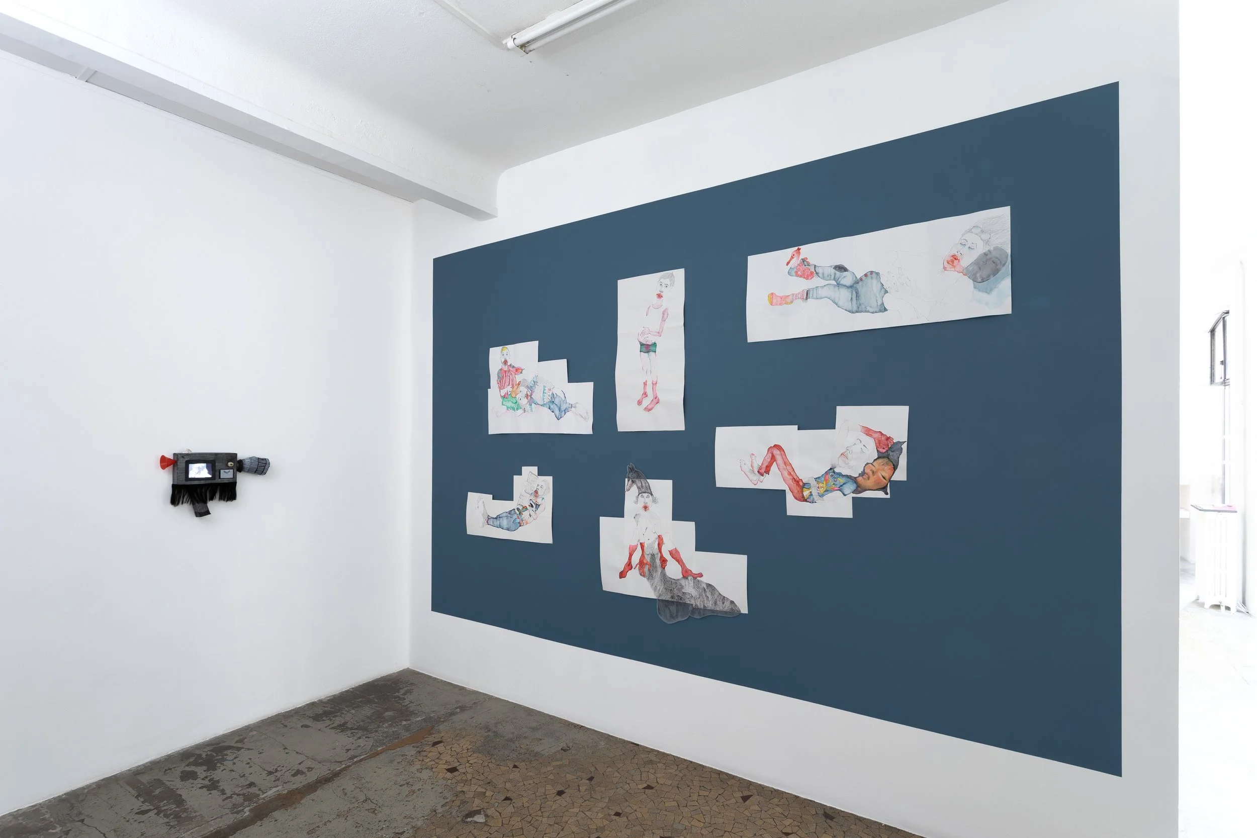 vue de l’exposition « arrière-train fantôme » de Marie Losier Galerie Anne Barrault 2026 SOLO SHOW