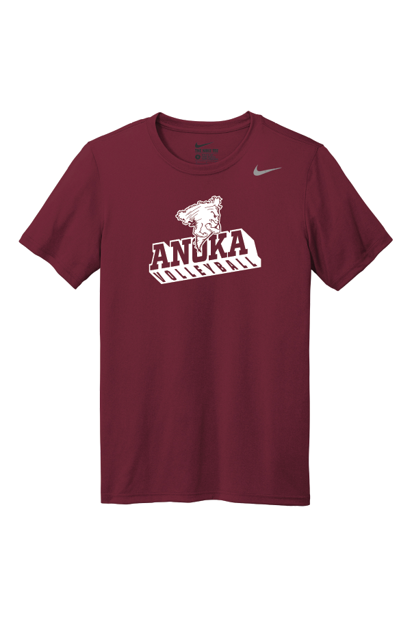 Anoka Boys Volleyball Maroon Nike T-Shirt