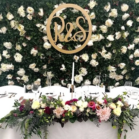 FLOWER WALL I $400  2.5m (w) x 2.5m (h)  Looking for a backdrop that really stands out? You can't go past this flower wall!  Comes with a steel frame and setup instructions. Recommend having a couple of people helping