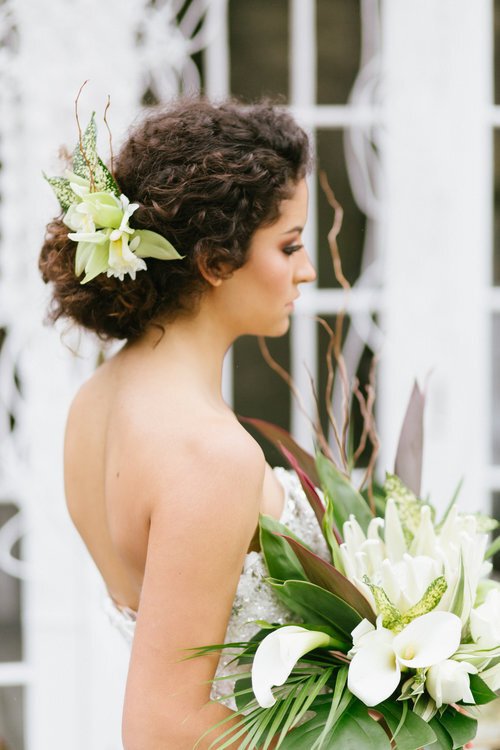 Tropical Wedding Bouquet - Table Flower Studio