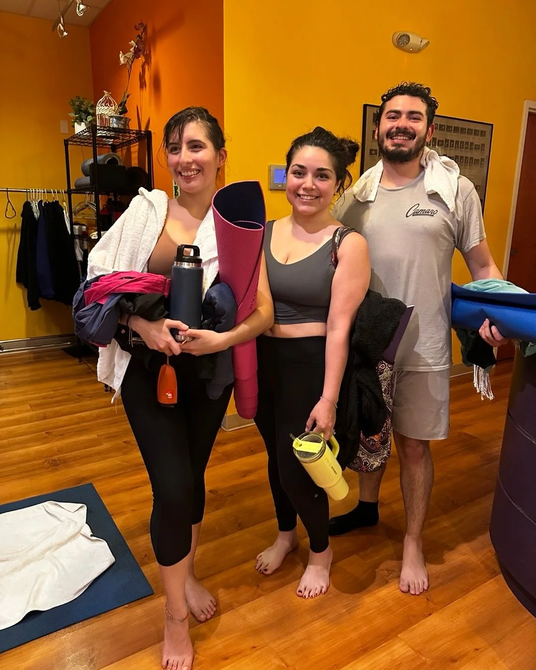 Welcome NEW yogis to our space! We love seeing our first timers coming together with their friends and rocking their first yoga classes!

REGISTER NOW for the Bikram 90 Minutes Pop-Up this Saturday at 10:45AM! Start hydrating now and please arrive ea